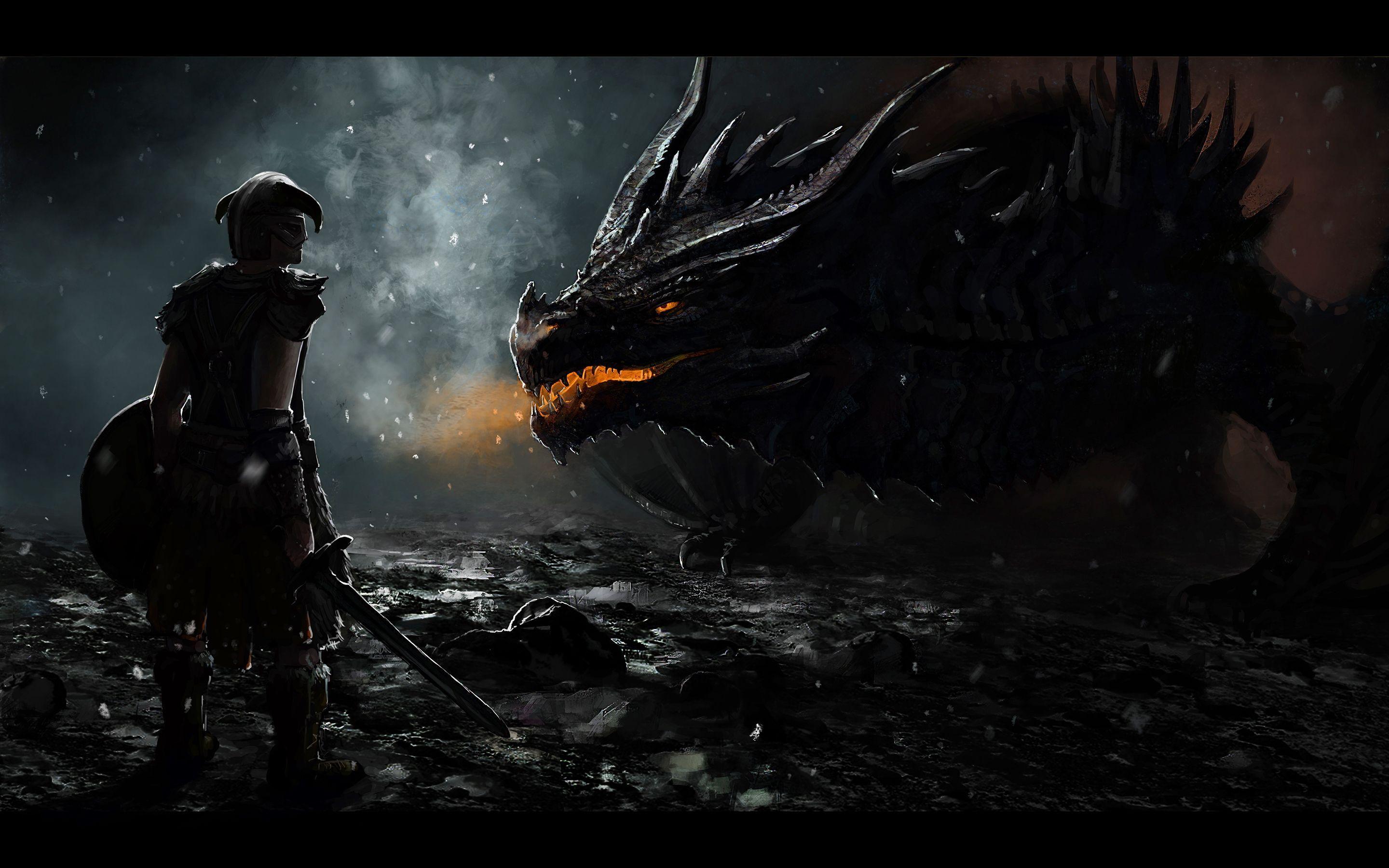 Free Download Dragon Alduin Skyrim Game HD Wallpaper because