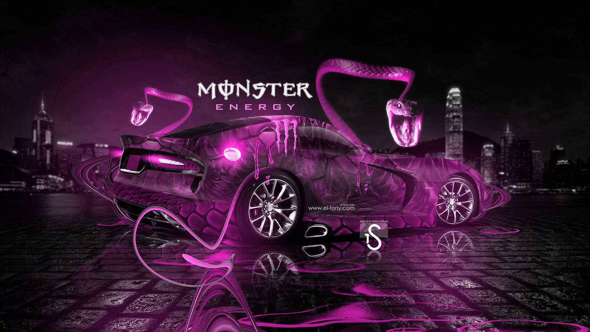 Monster Logo Purple Wallpapers - Wallpaper Cave