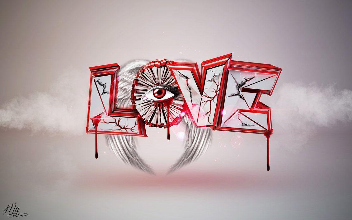 free wallpaper # Love cinema 4d et photohop cs6