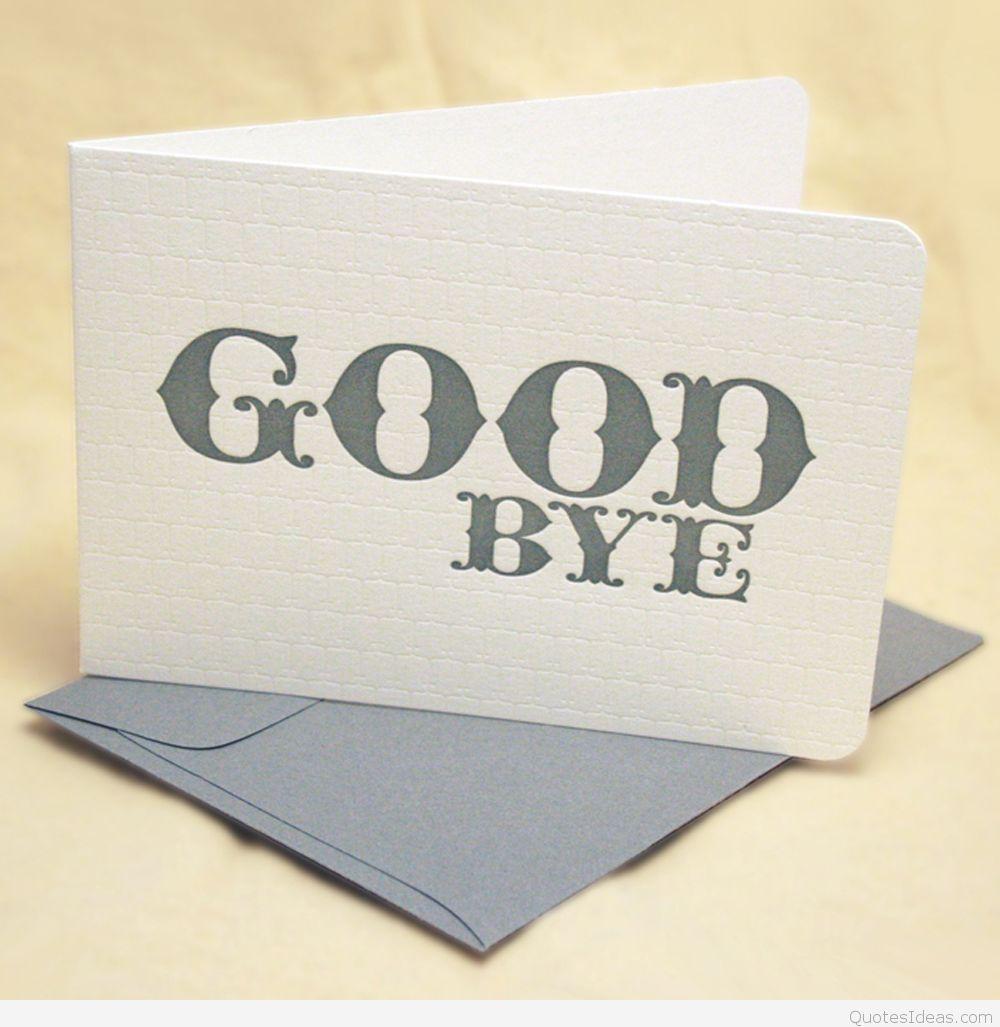 Wallpaper Goodbye love message