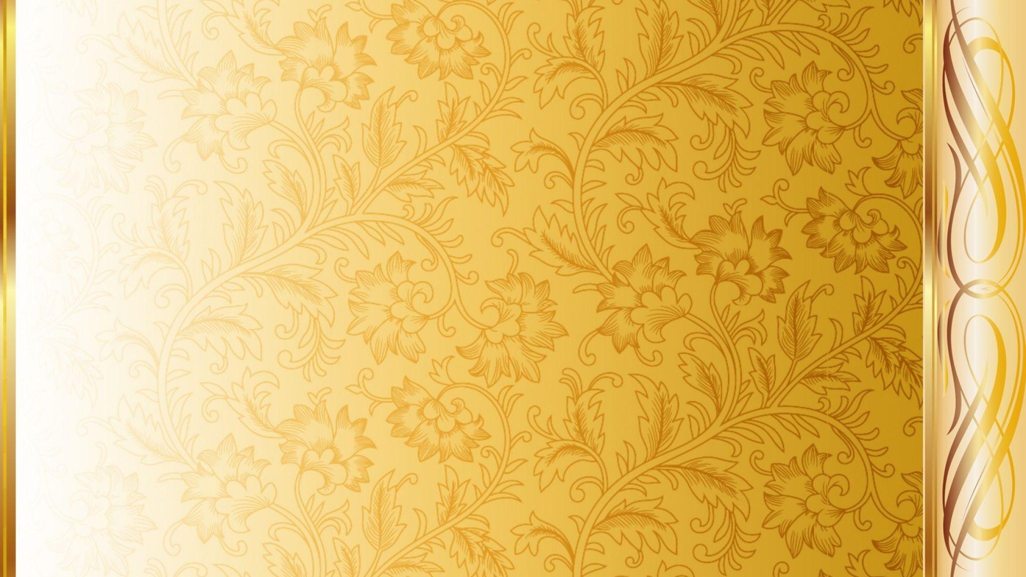 White and gold wallpaper HD