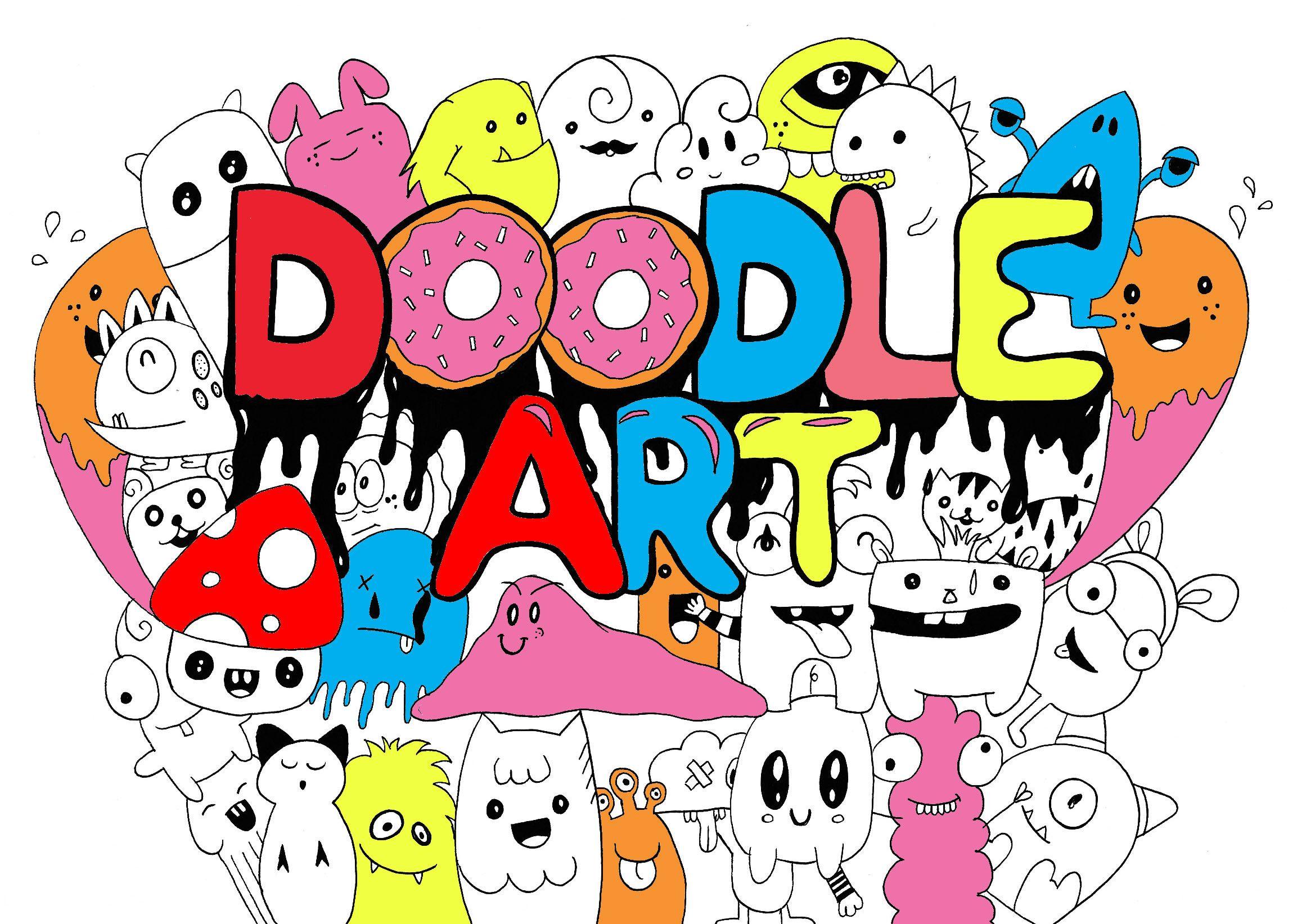 Doodle Cute Wallpapers Wallpaper Cave