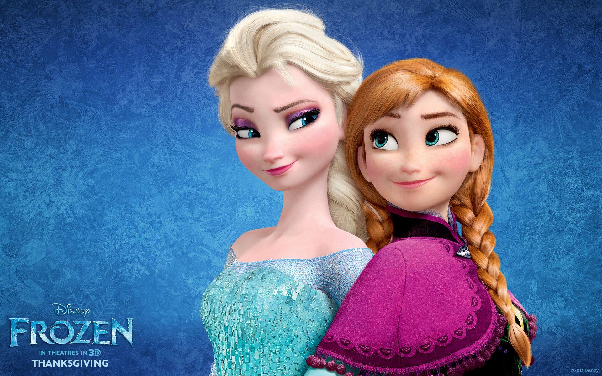 Disney Frozen Anna Vs Elsa HD Background for iPad mini 3