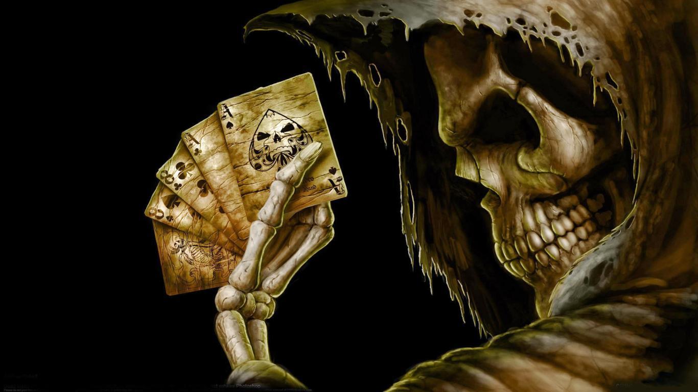 Leonel Messi Wallpaper: Abstract Poker Skull HD Wallpaper 2012 2013