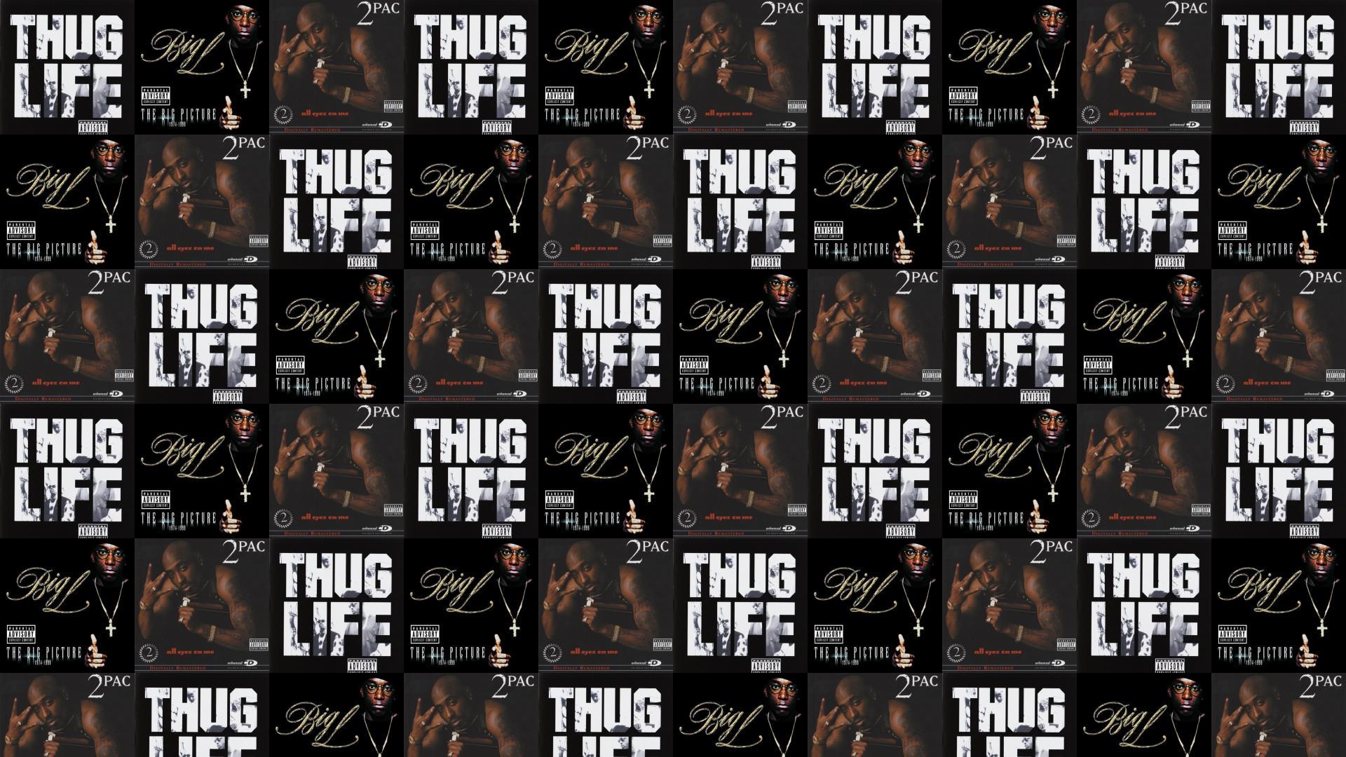 2pac Thug Life Big L The Big Picture Wallpaper « Tiled Desktop Wallpaper