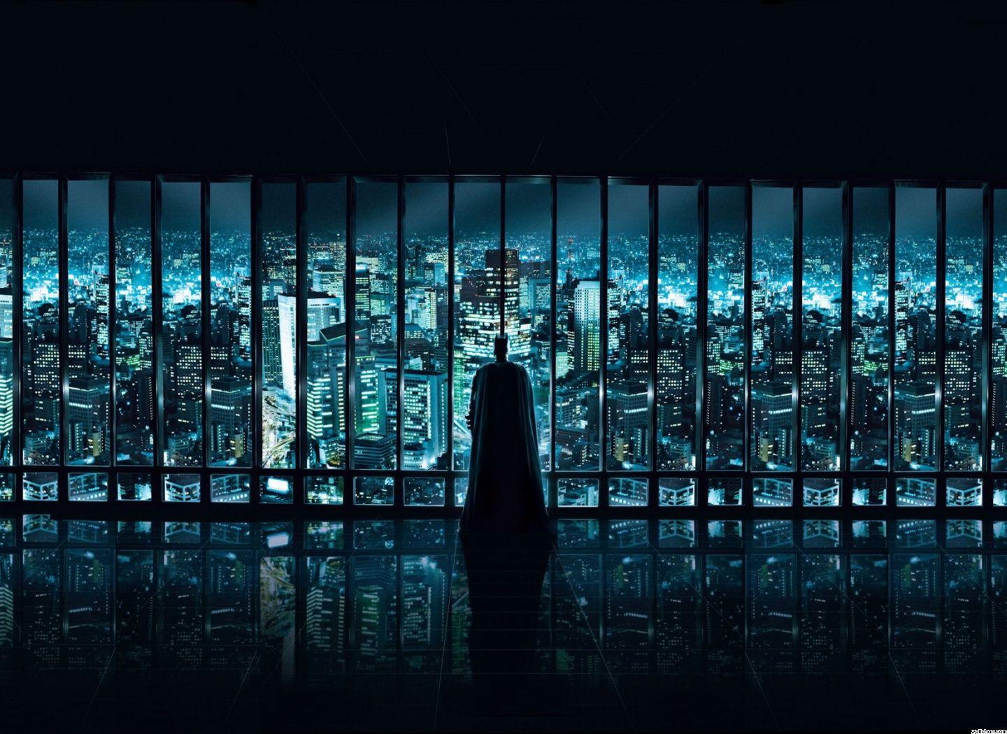 1492 Batman Looking At Gotham City Wallpaper Wallchan