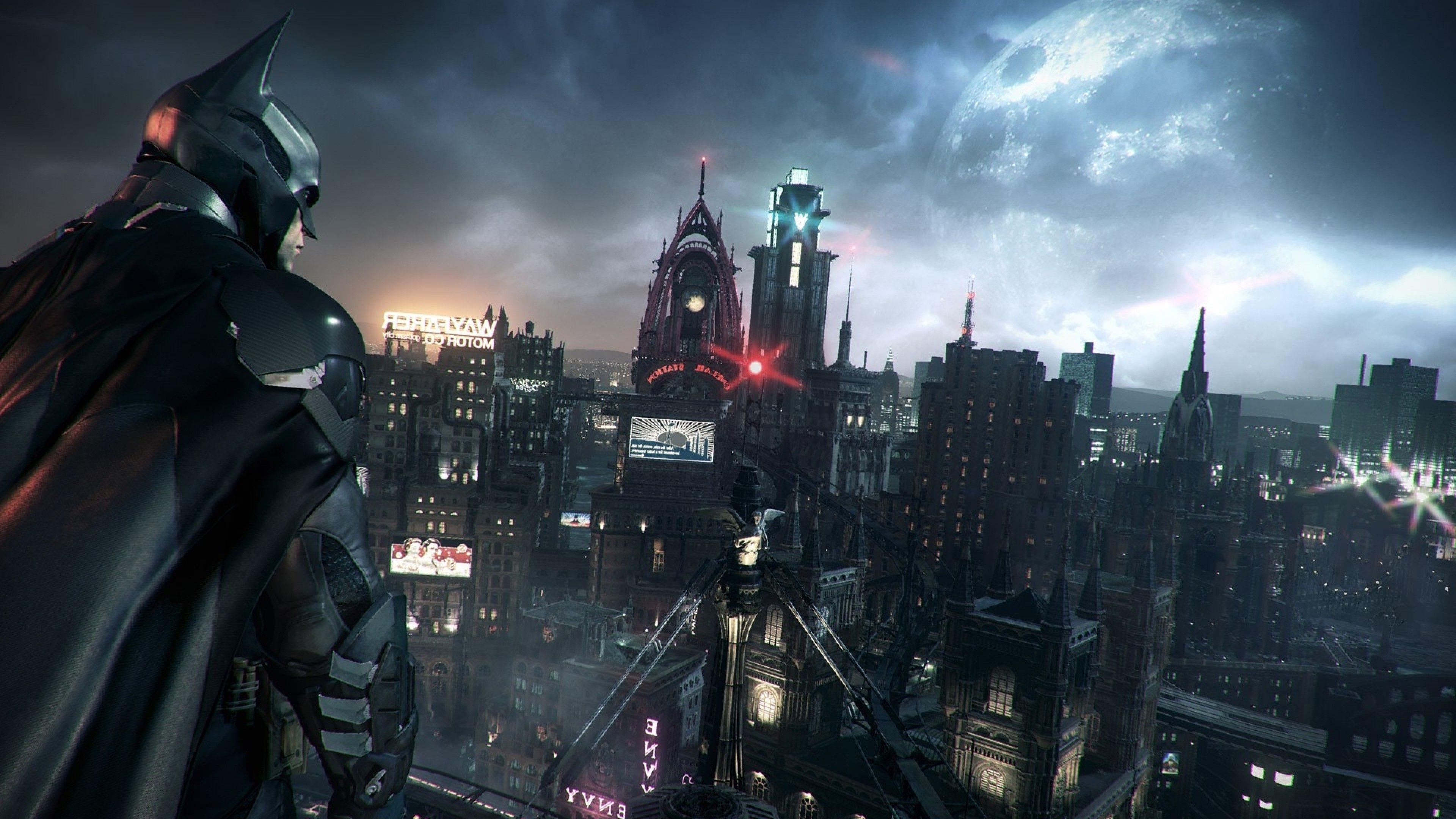 Wallpaper, video games, cityscape, Batman Arkham Knight, skyscraper