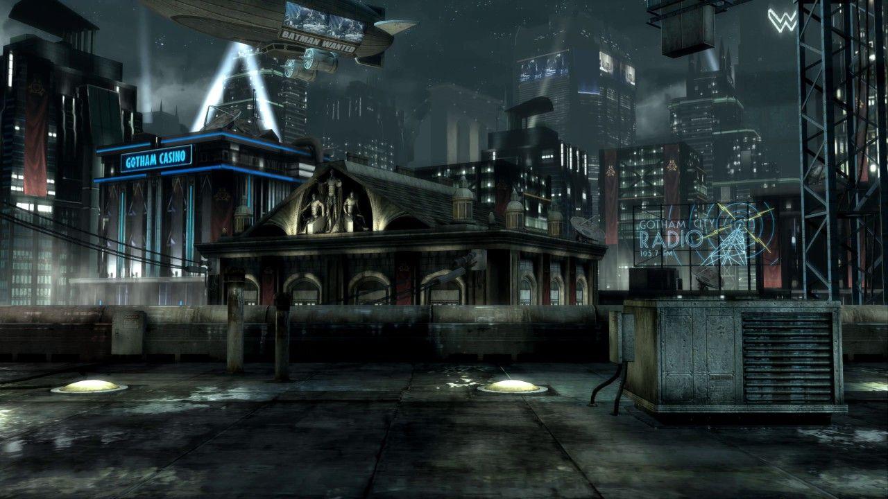 Gotham City: Rooftop: God's Among Us Wallpaper