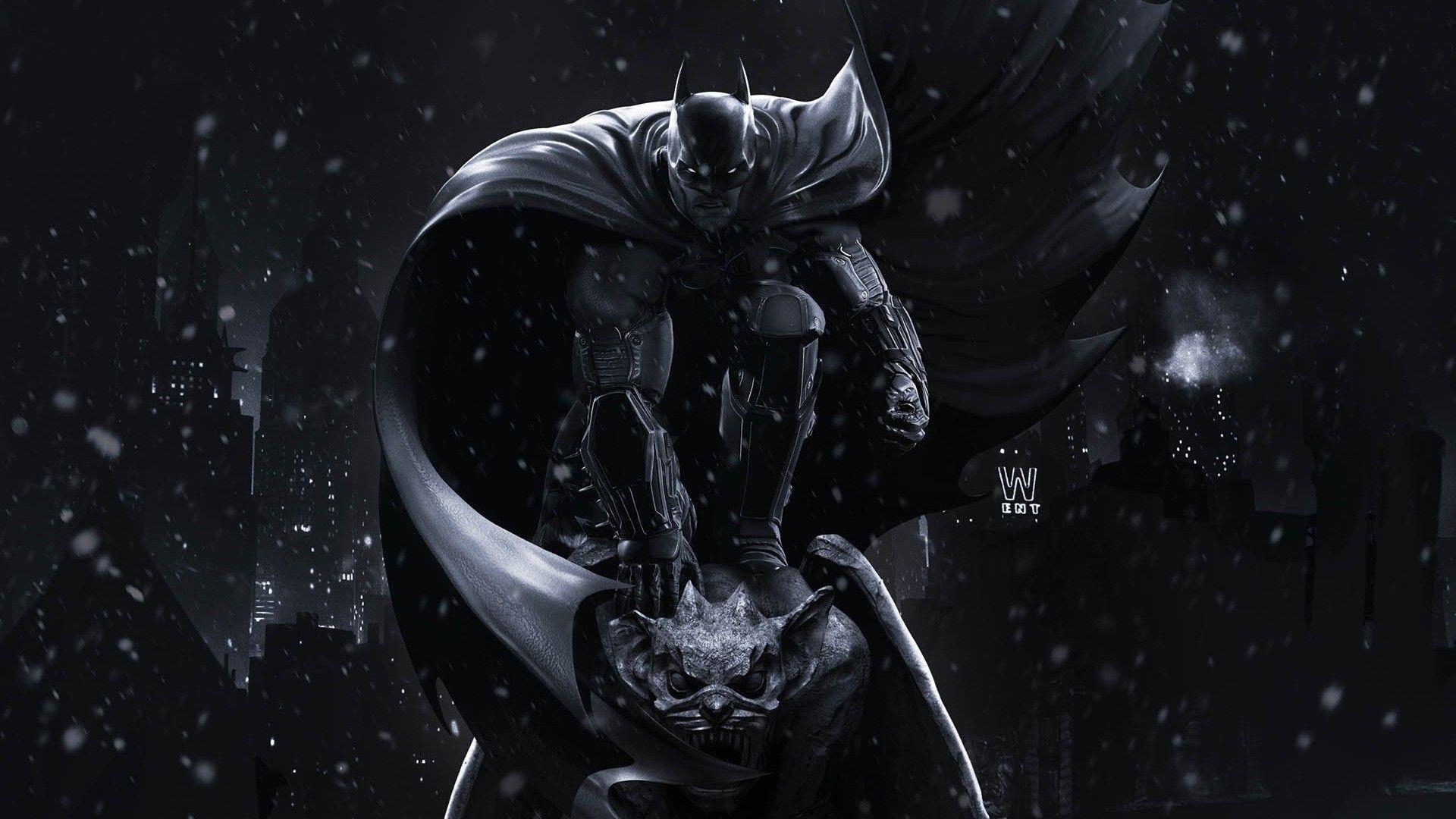 Batman, The Dark Knight, Artwork, Gotham City Wallpaper HD / Desktop and Mobile Background