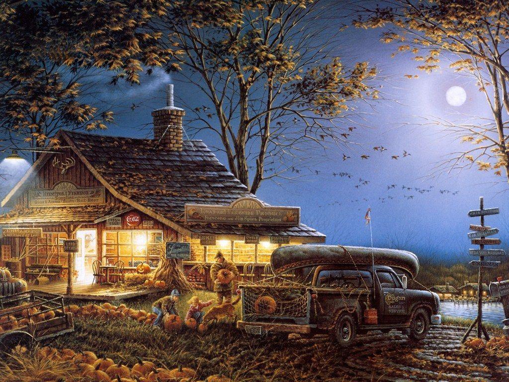 Terry Redlin Outdoor Themes Art Painting Redlin Artwork