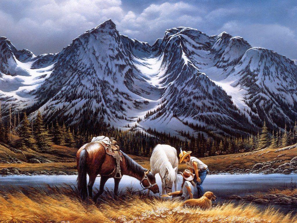 flying free.terry redlin. Landscapes. Paintings