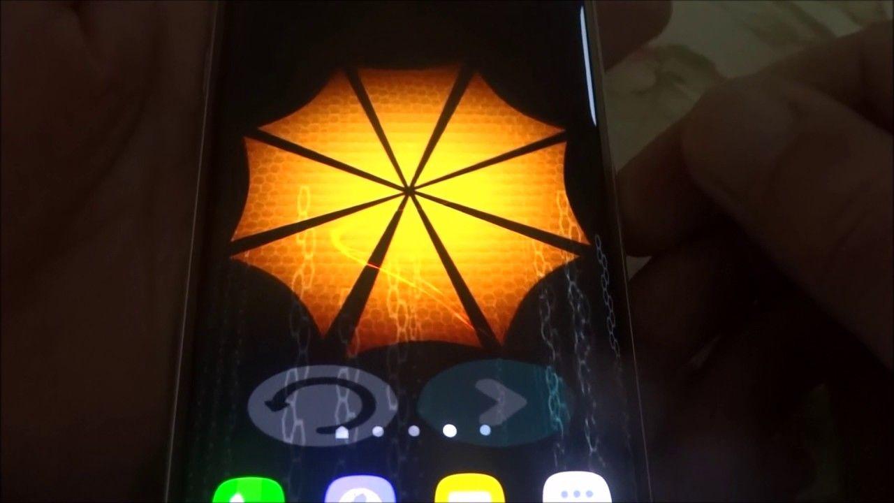 Sci Fi Hex Umbrella With Particles Android 3D Live Wallpaper