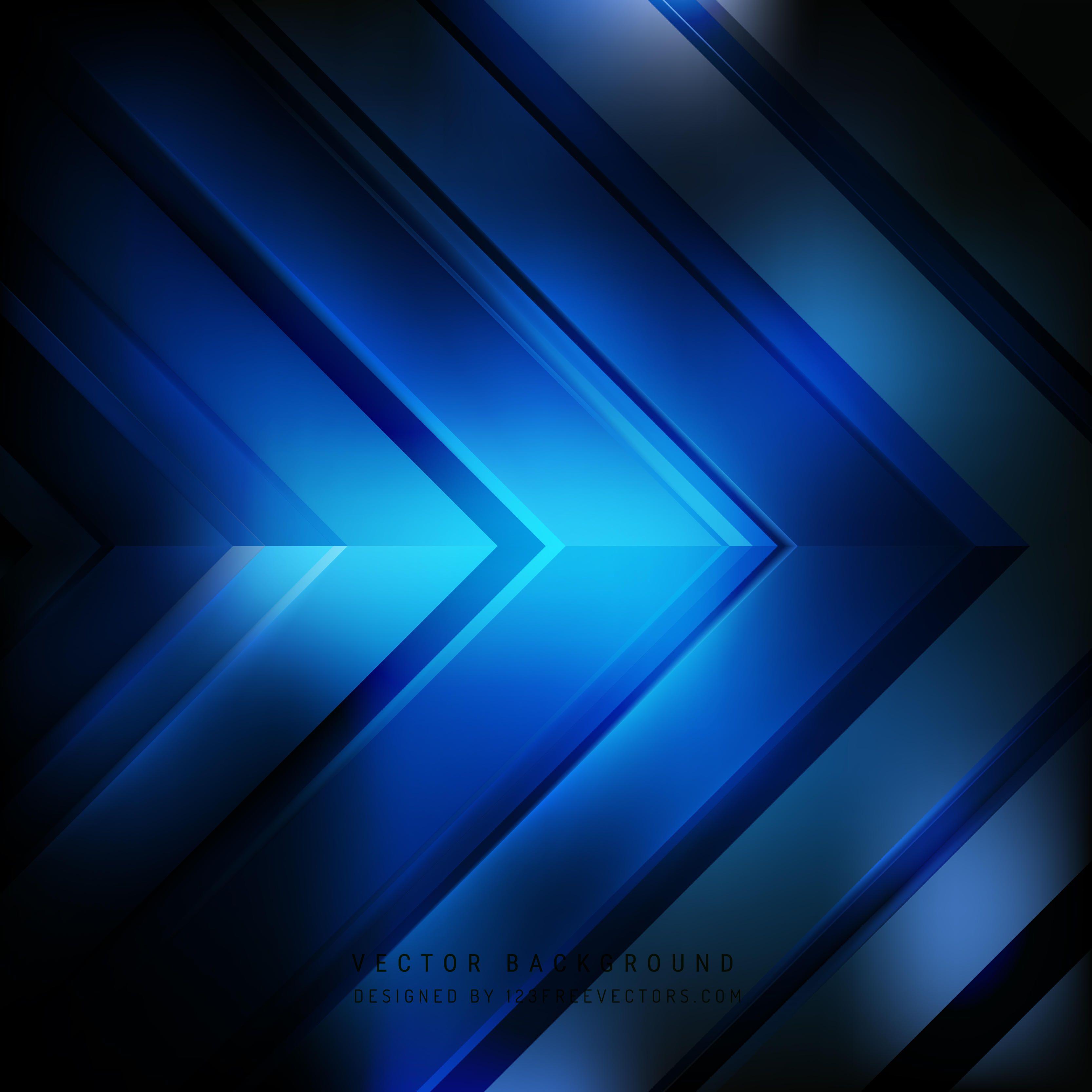 Abstract Blue Black Arrow Background Freevectors