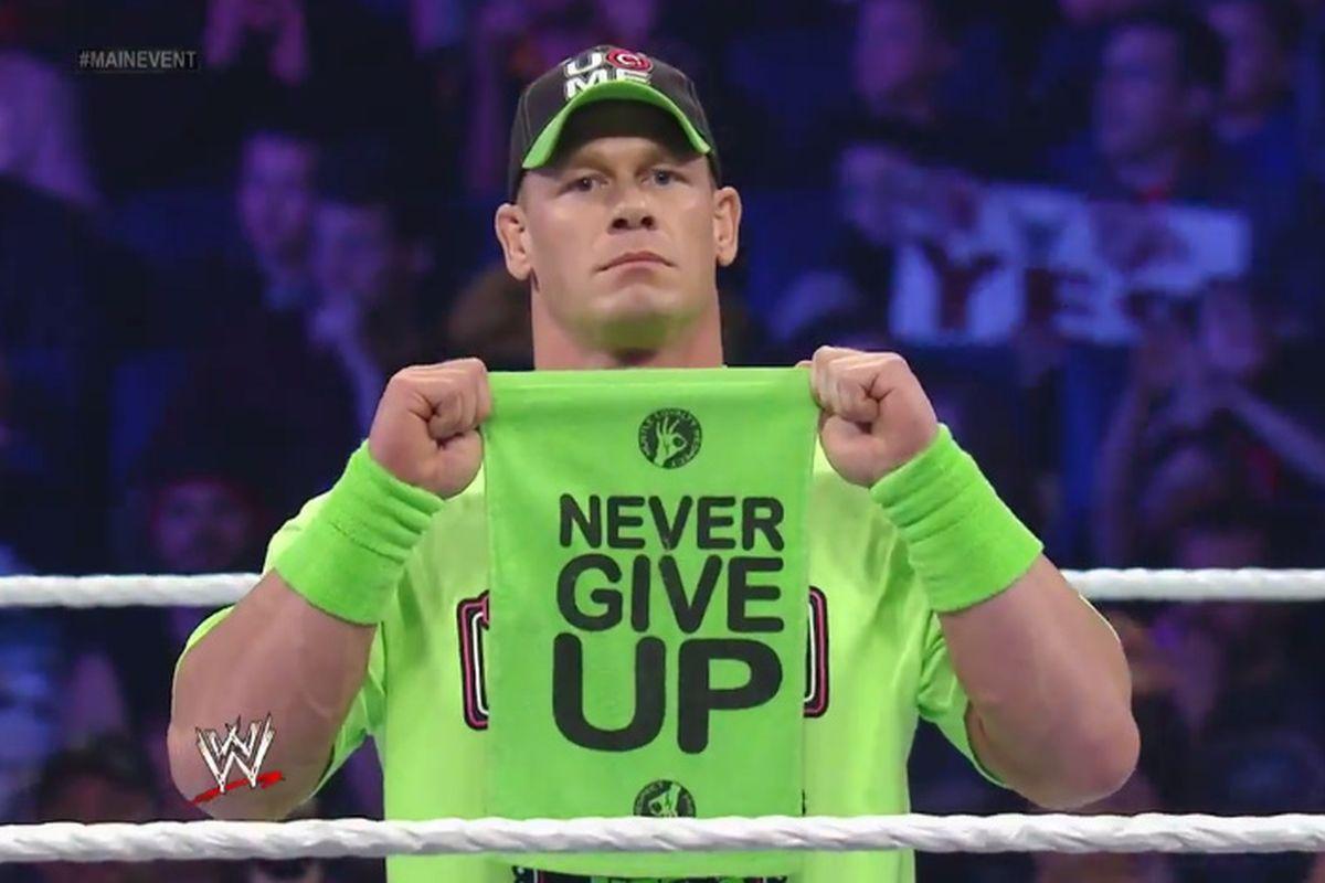 John Cena is living the gimmick and never giving up: 'I am far from.