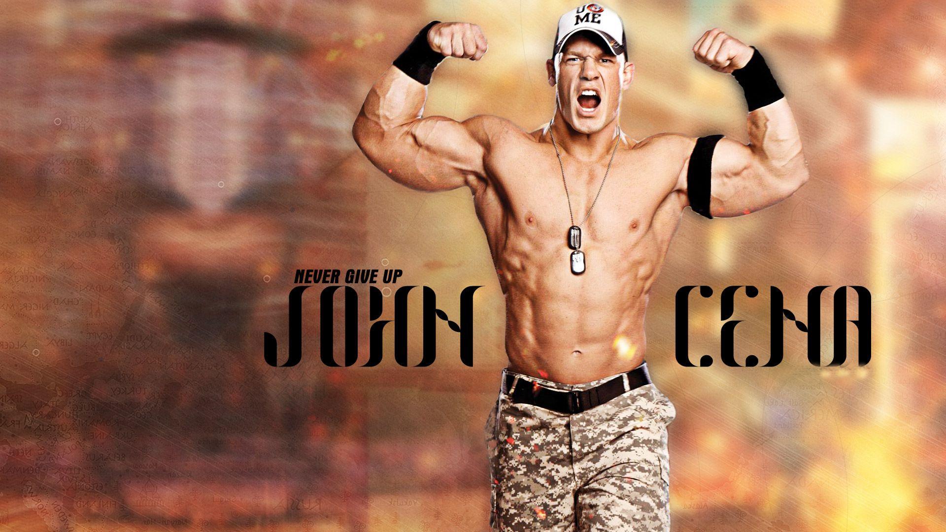 John Cena Never Give Up Wallpaper Desktop Wallpaper