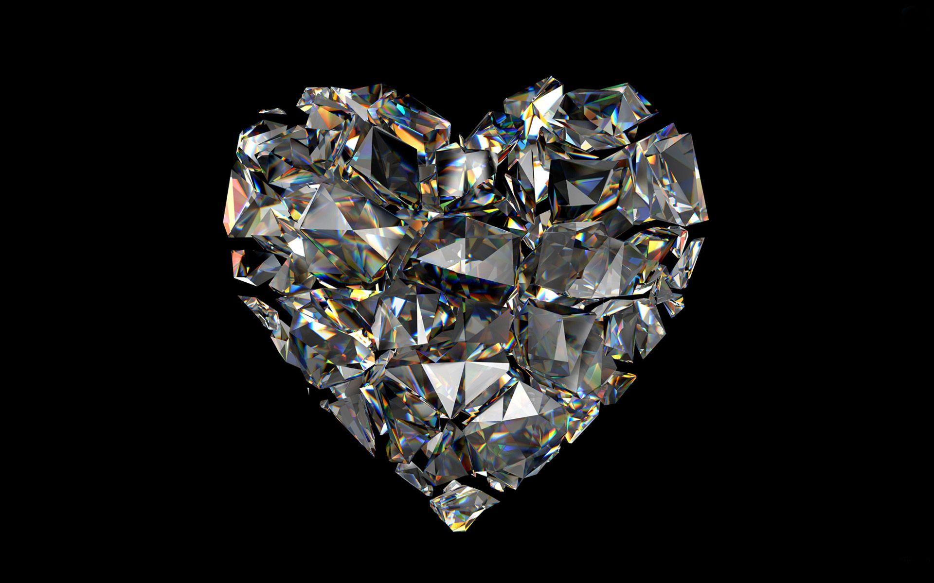 Heart Diamond Wallpaper HD 48973 1920x1200 px