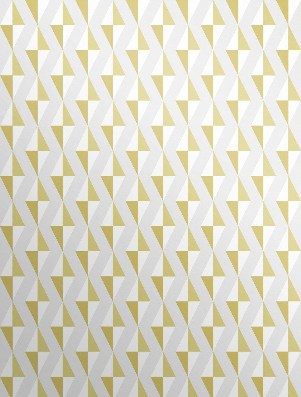Mustard Wallpaper. High End Geometric Wallpaper