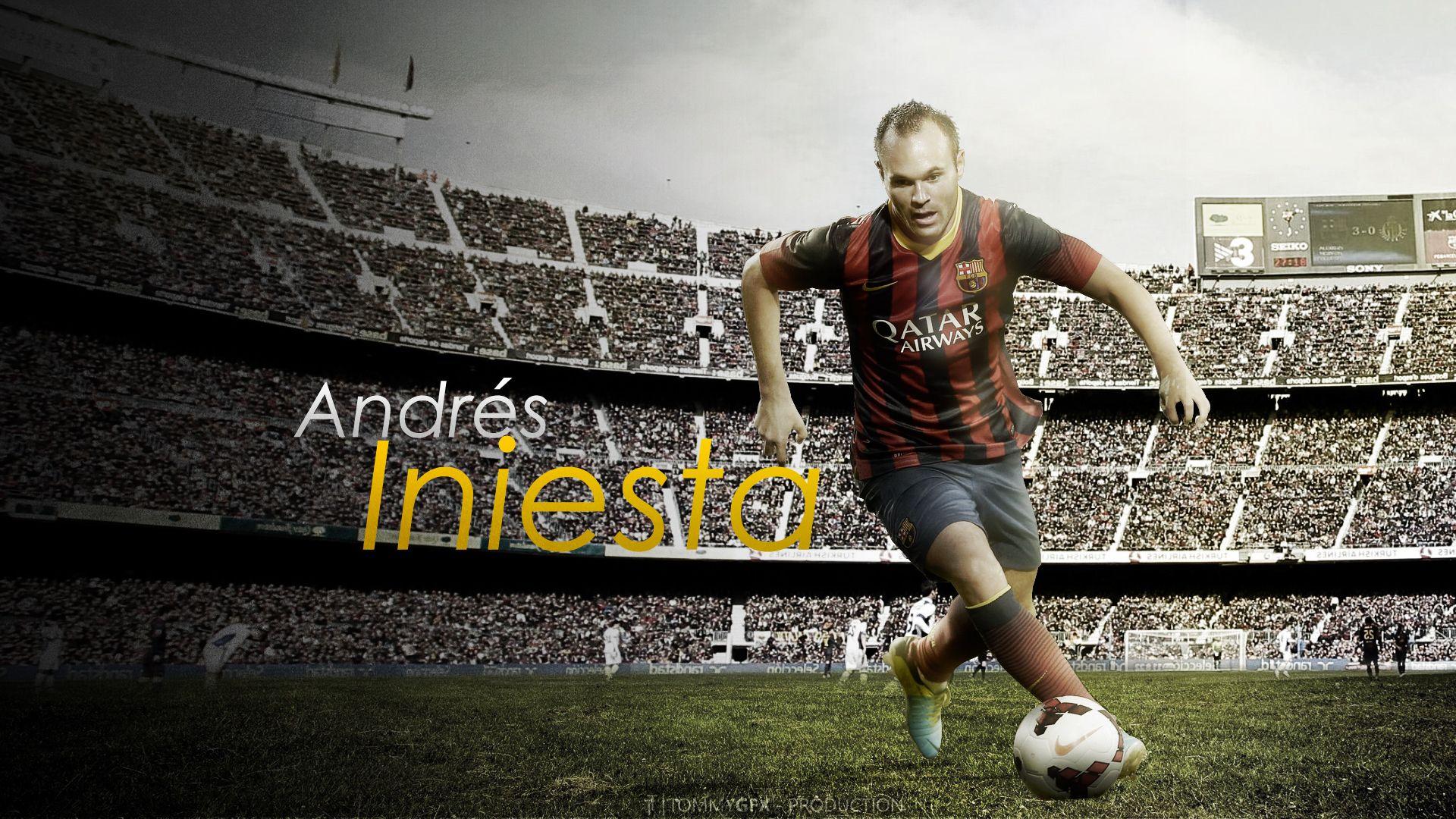 Andres Iniesta. HD Football Wallpaper