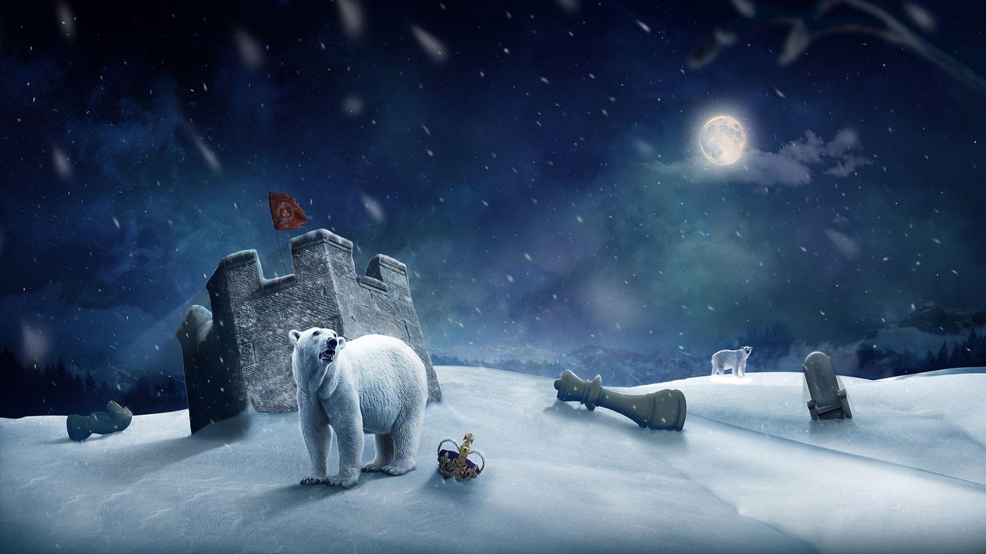 High quality bear snow 3D #image