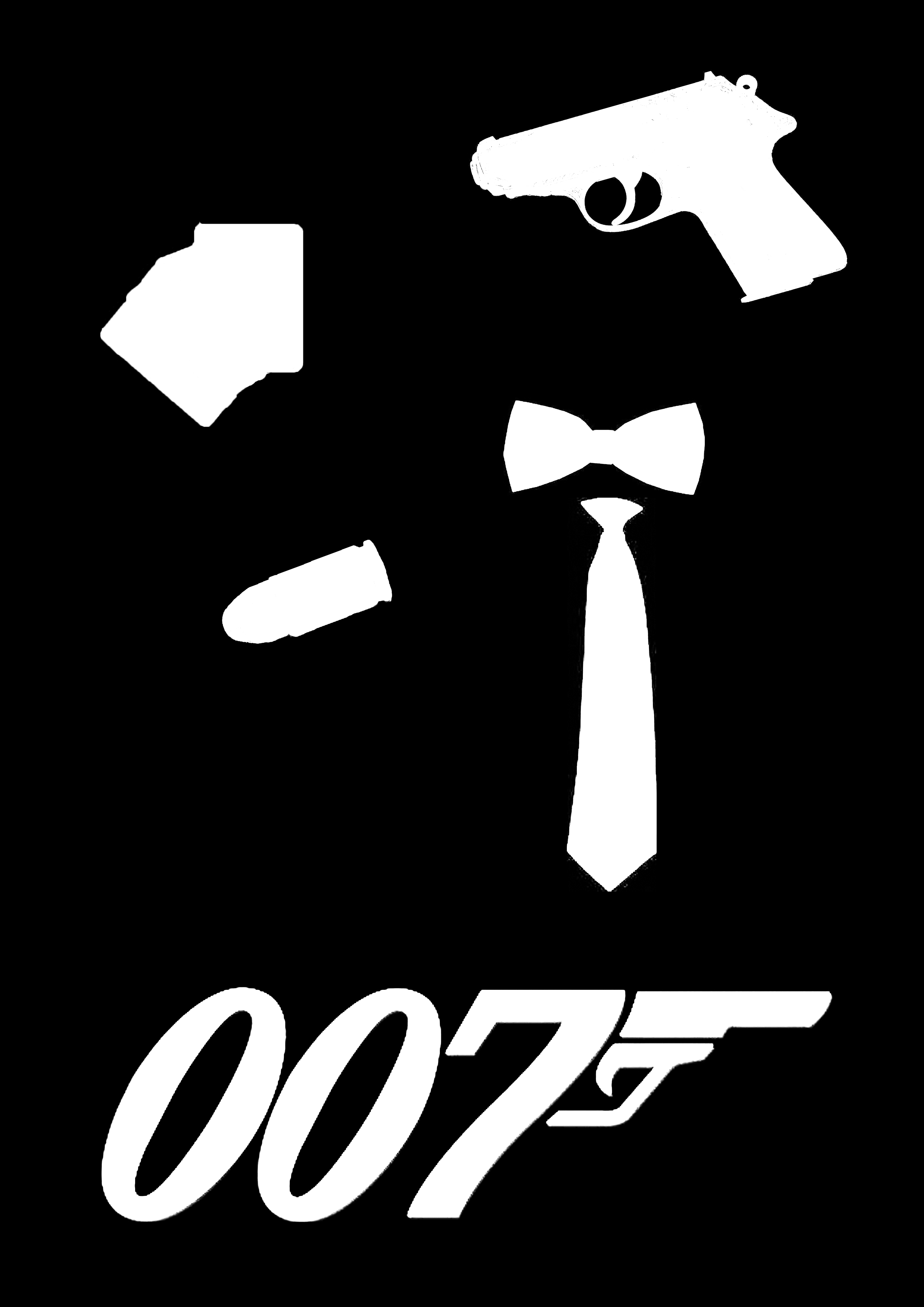 Агент 007 рисунок