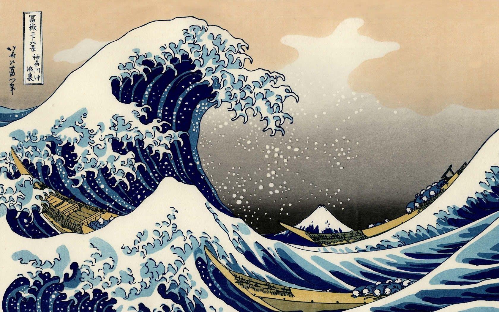 Masterpieces Art Paintings HD Wallpaper Fine Art Painting Hokusai