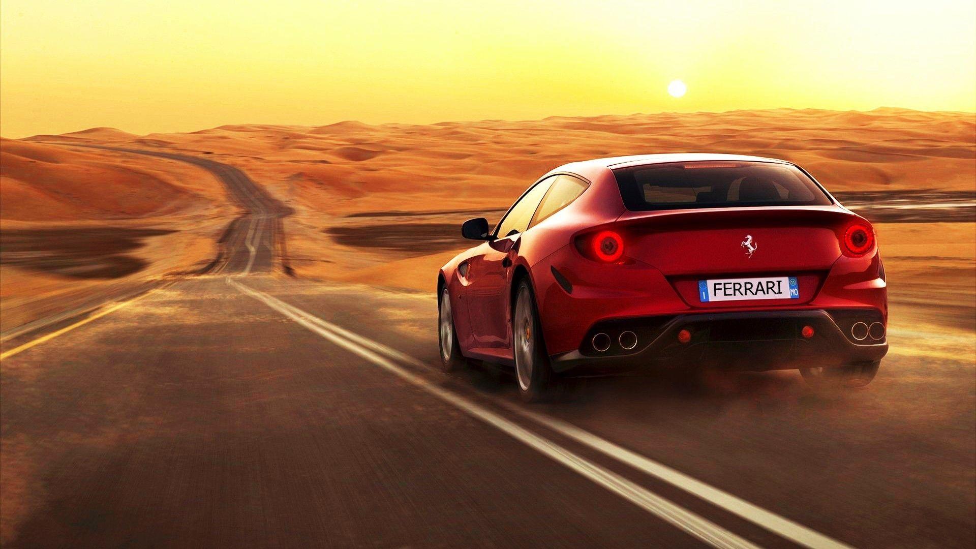 Wallpaper Ferrari Hdwplan On Cars Back Side Background HD For Laptop