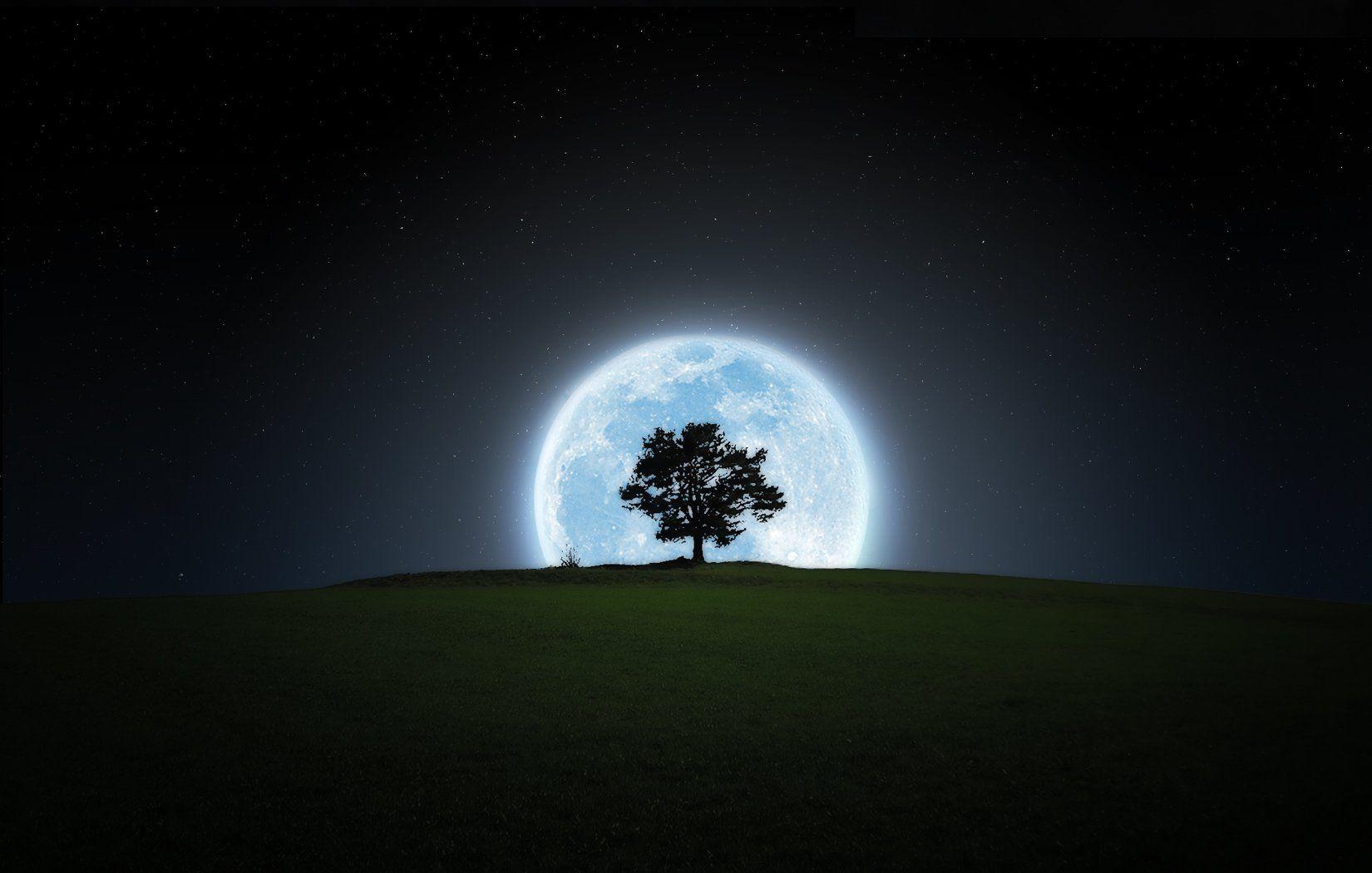 moon night wallpaper for laptop