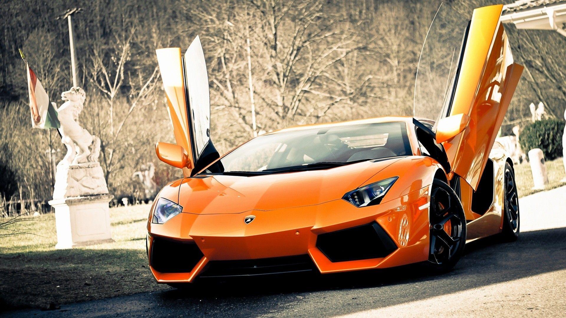 Wallpaper Sports Cars Lamborghini Aventador And With Car Download