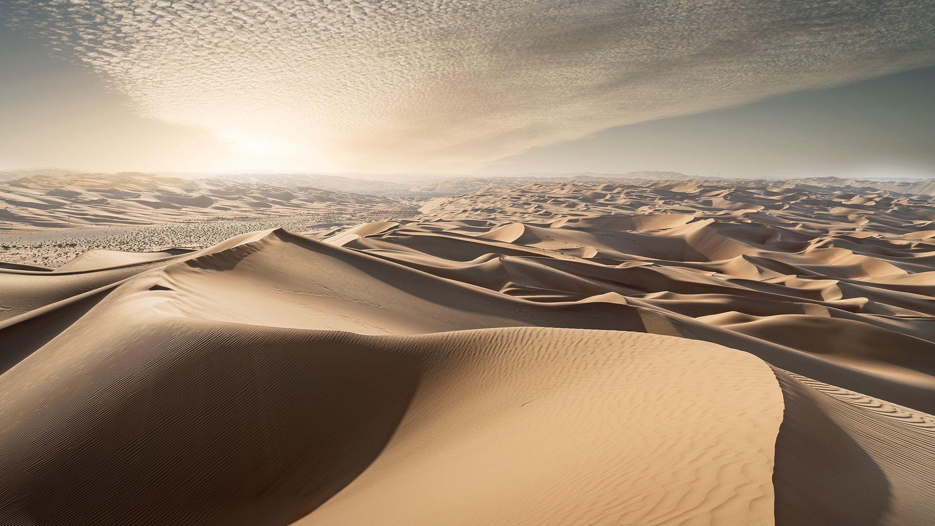 The Empty Quarter, or Rub al Khali, the world's largest sand desert