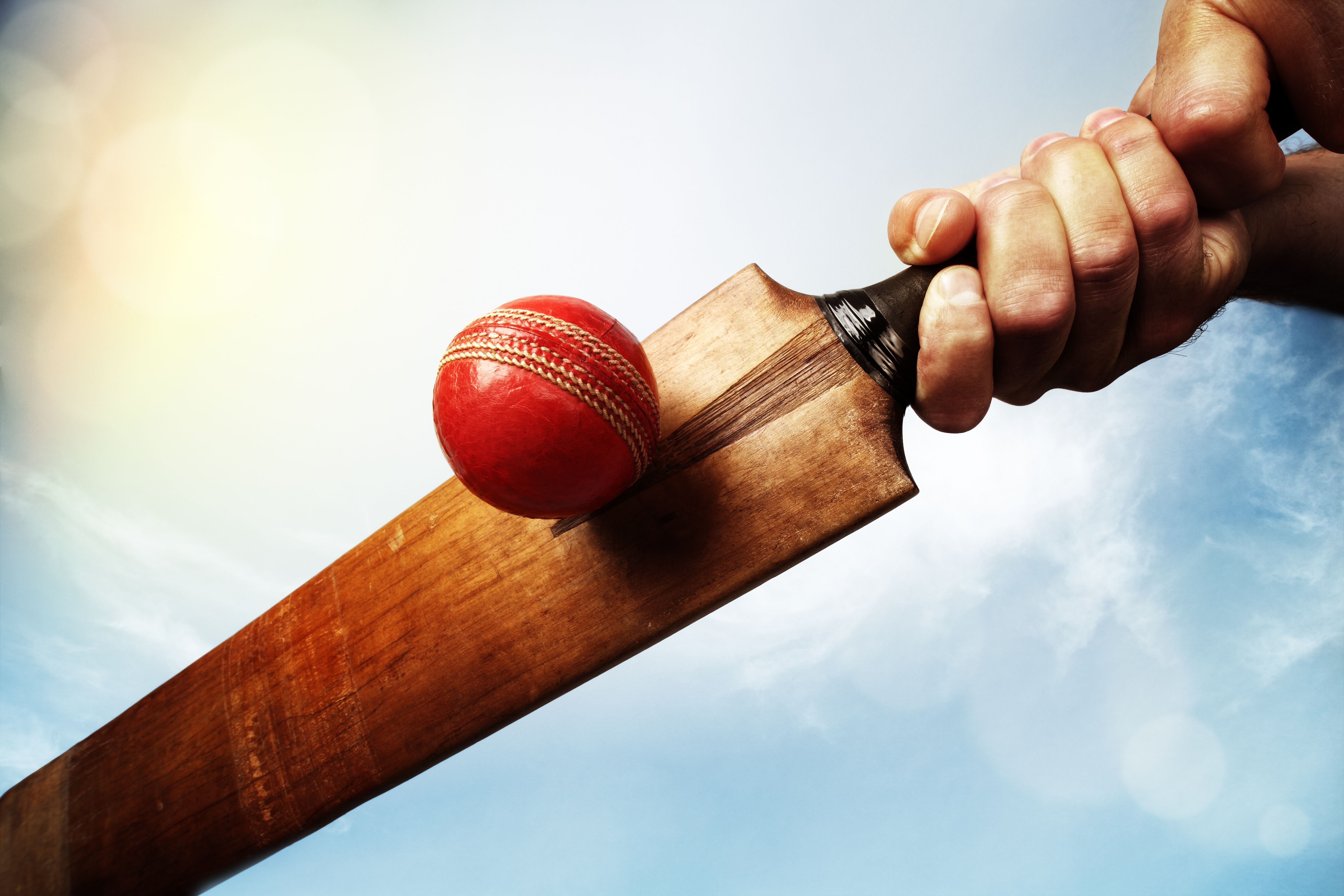 Wallpaper Cricket ball, Cork ball, Cricket bat, HD, 5K, Sports