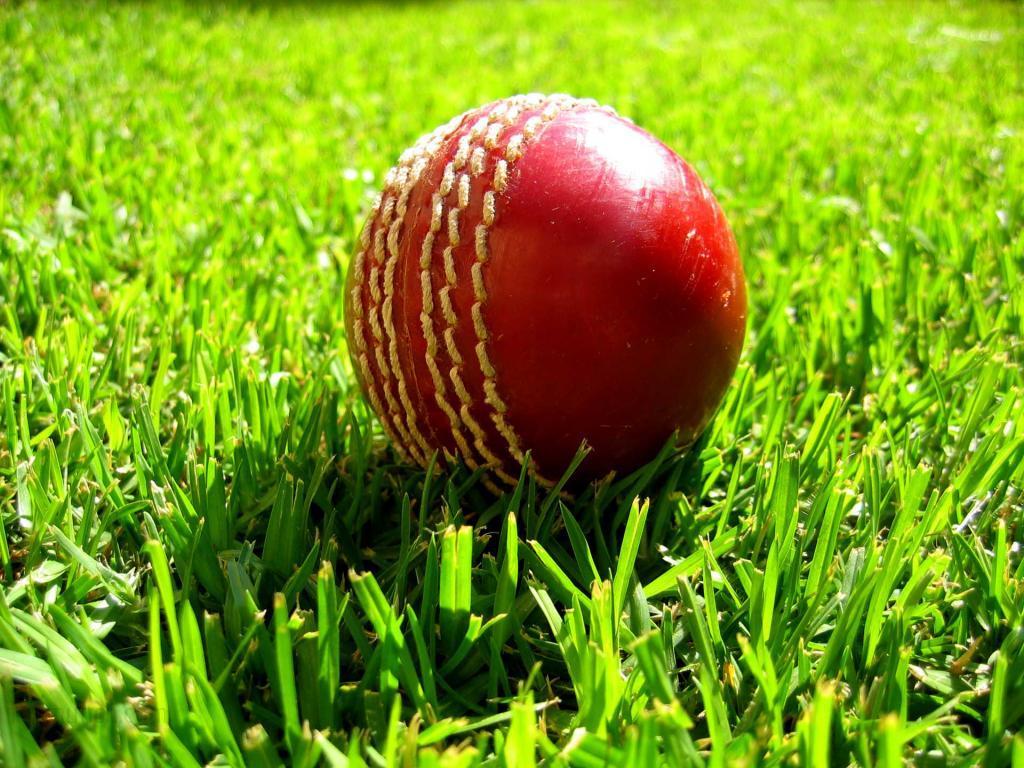 Red Test Ball Cricket Wallpaper
