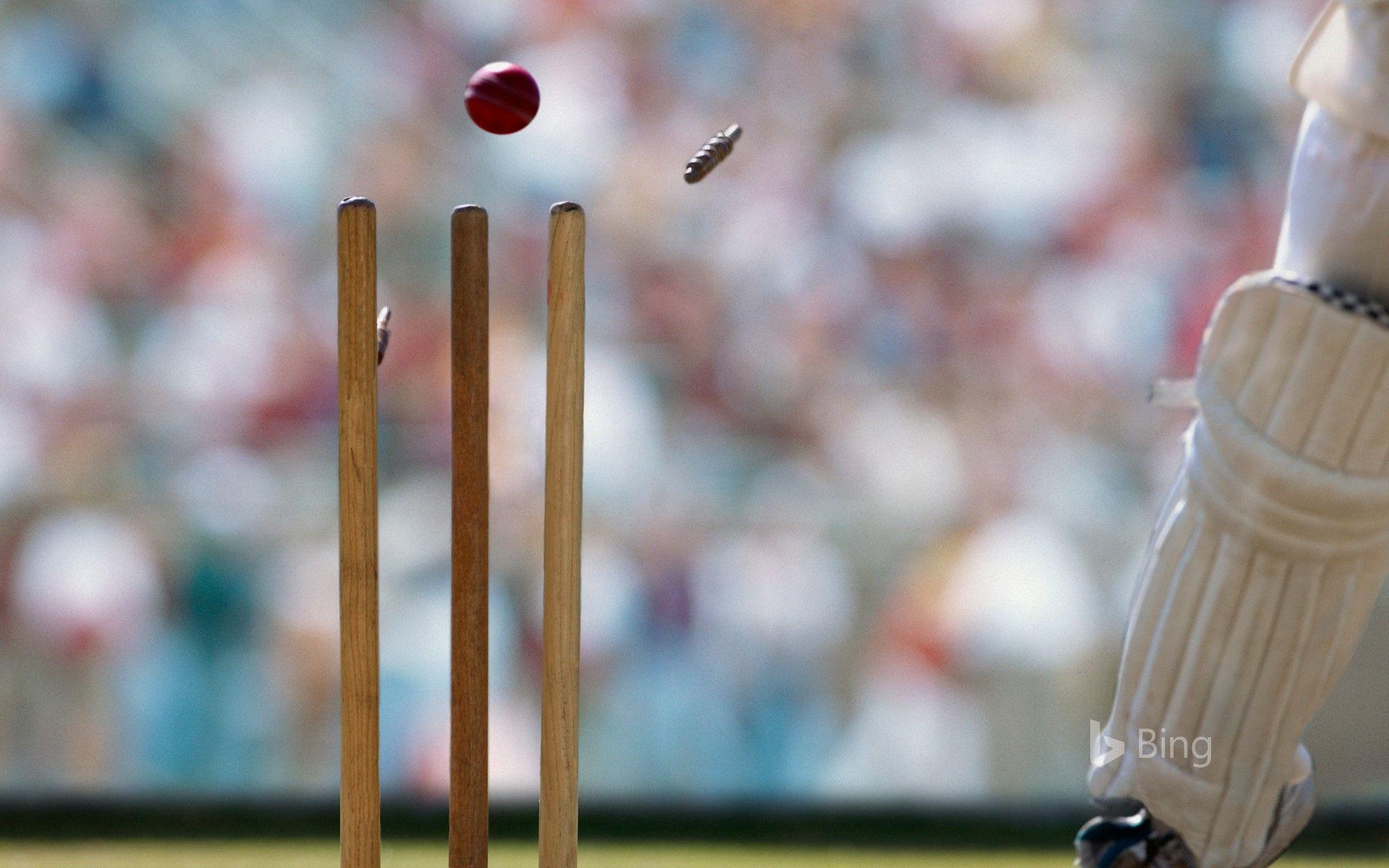 A Cricket Ball Striking The Wicket © Corbis VCG Getty Image