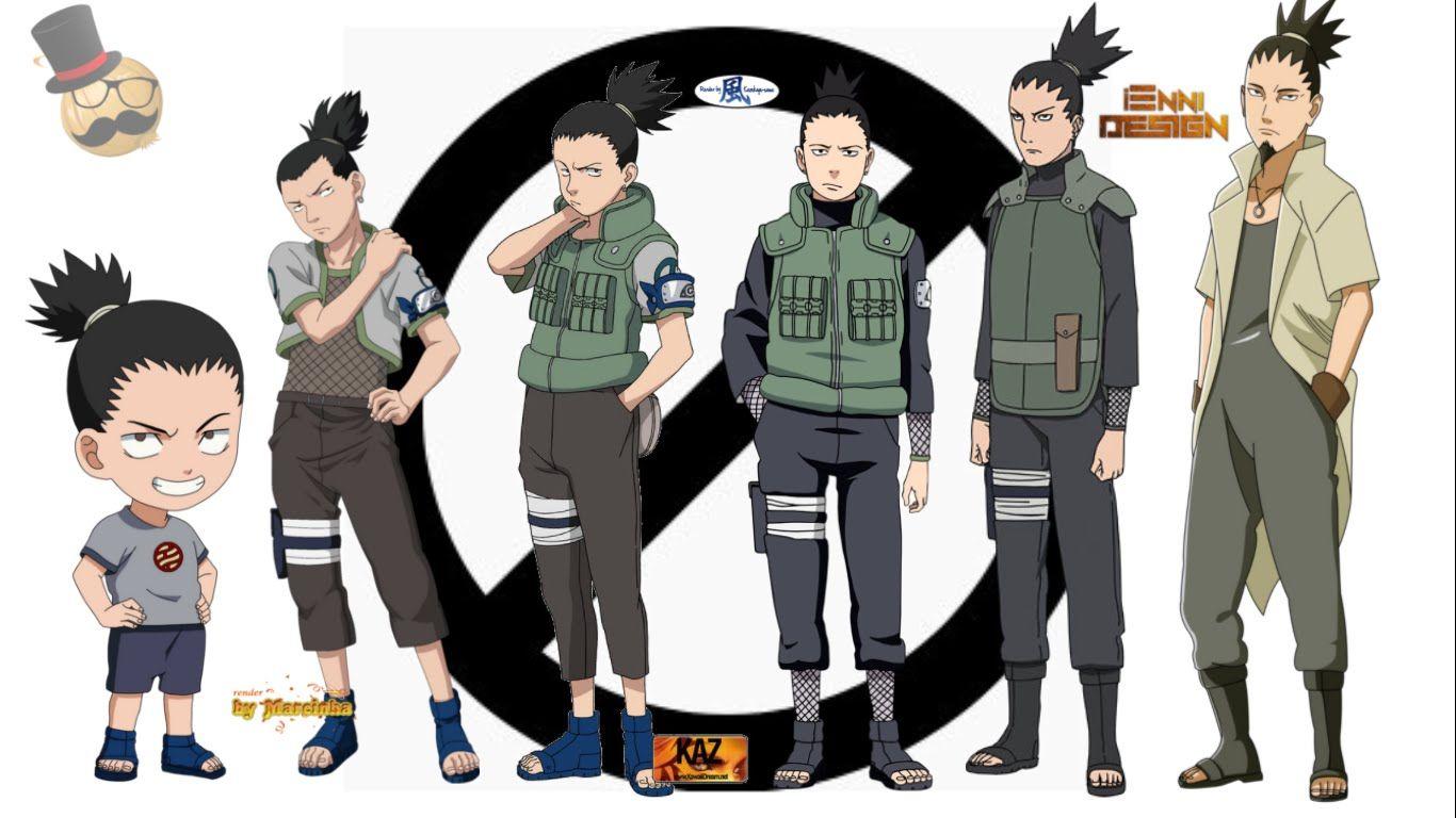 Naruto characters: Nara Shikamaru's Evolution