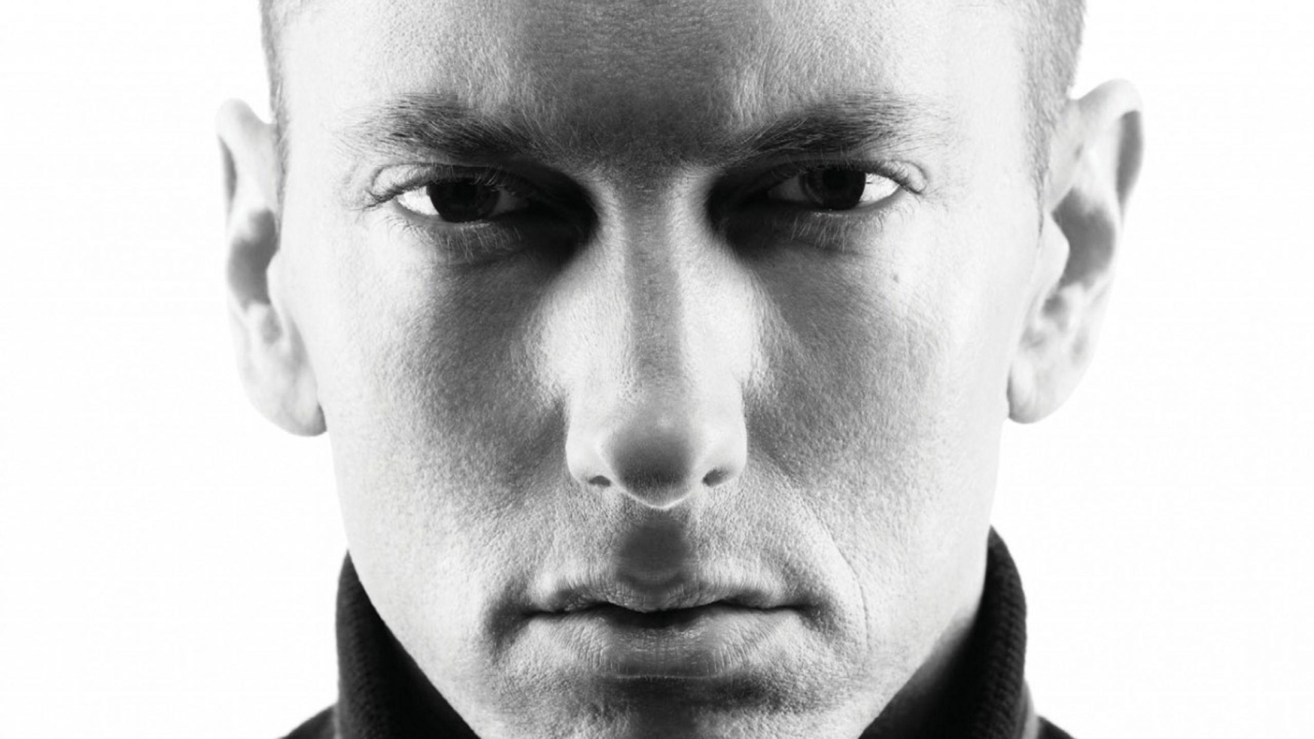 Eminem Slim Shady Evil Celebrity Singer Actor Black White