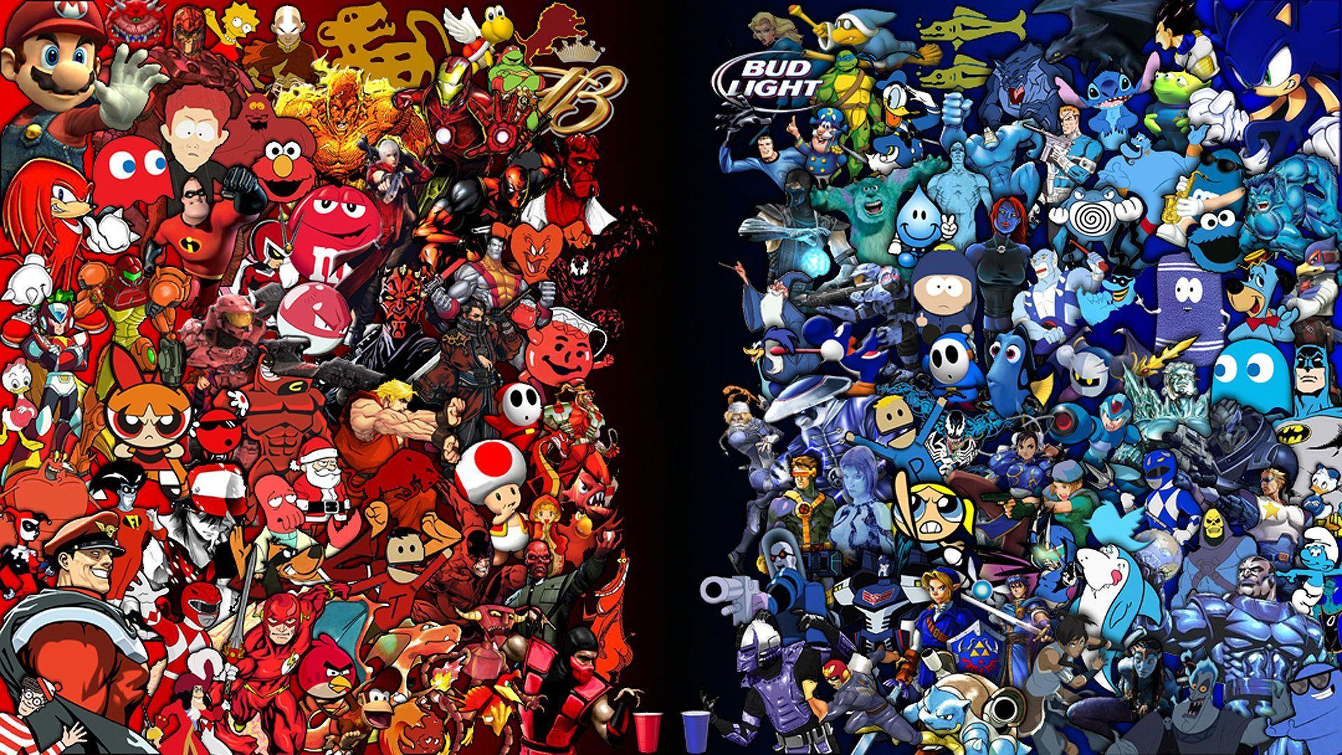 Red Vs Blue Wallpaper