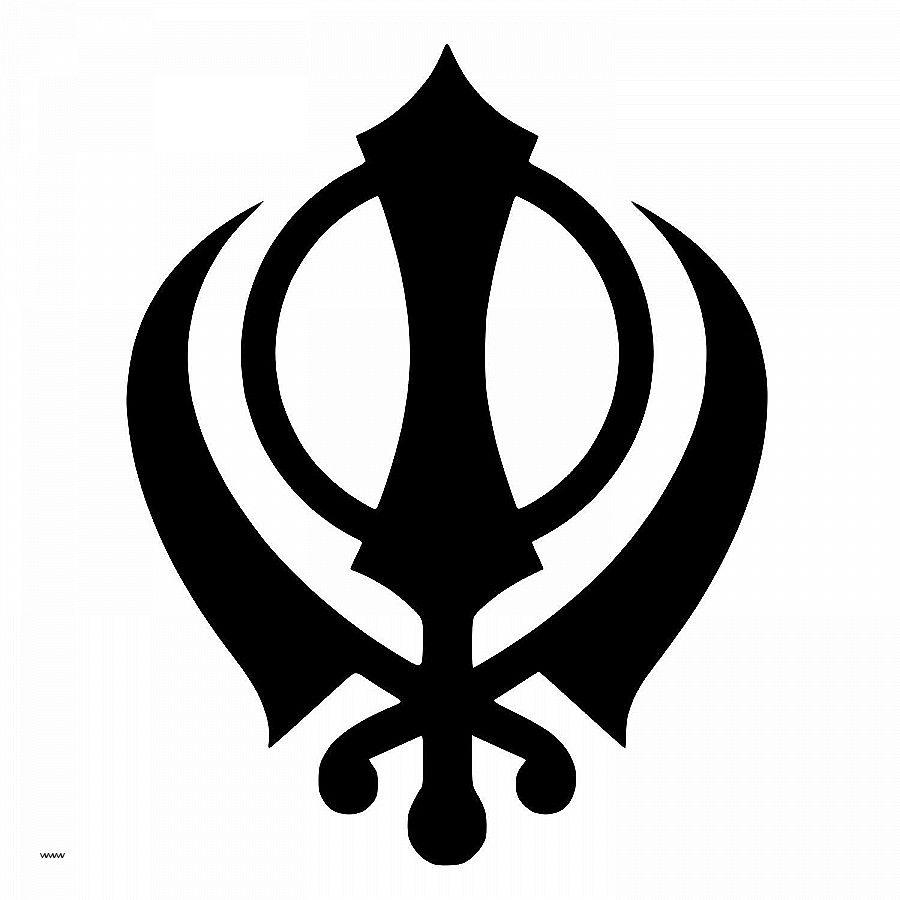 Wall E Decal Unique Sikh Khanda Sword Symbol Die Cut Decal Car