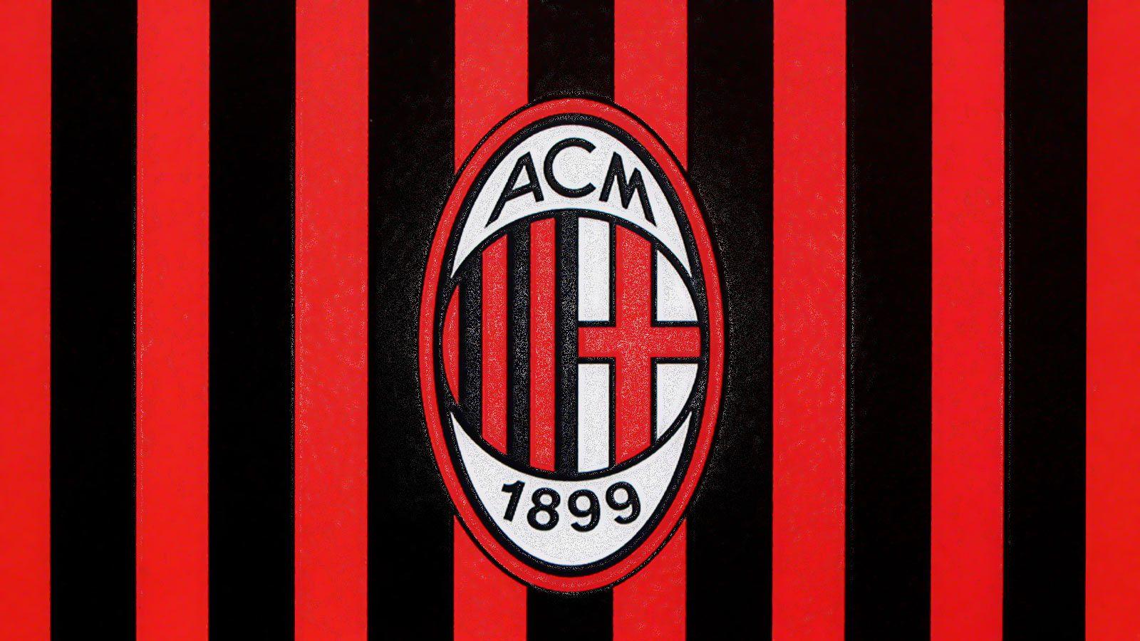 7 Desktop AC Milan Red And Black Lines HD Wallpaper