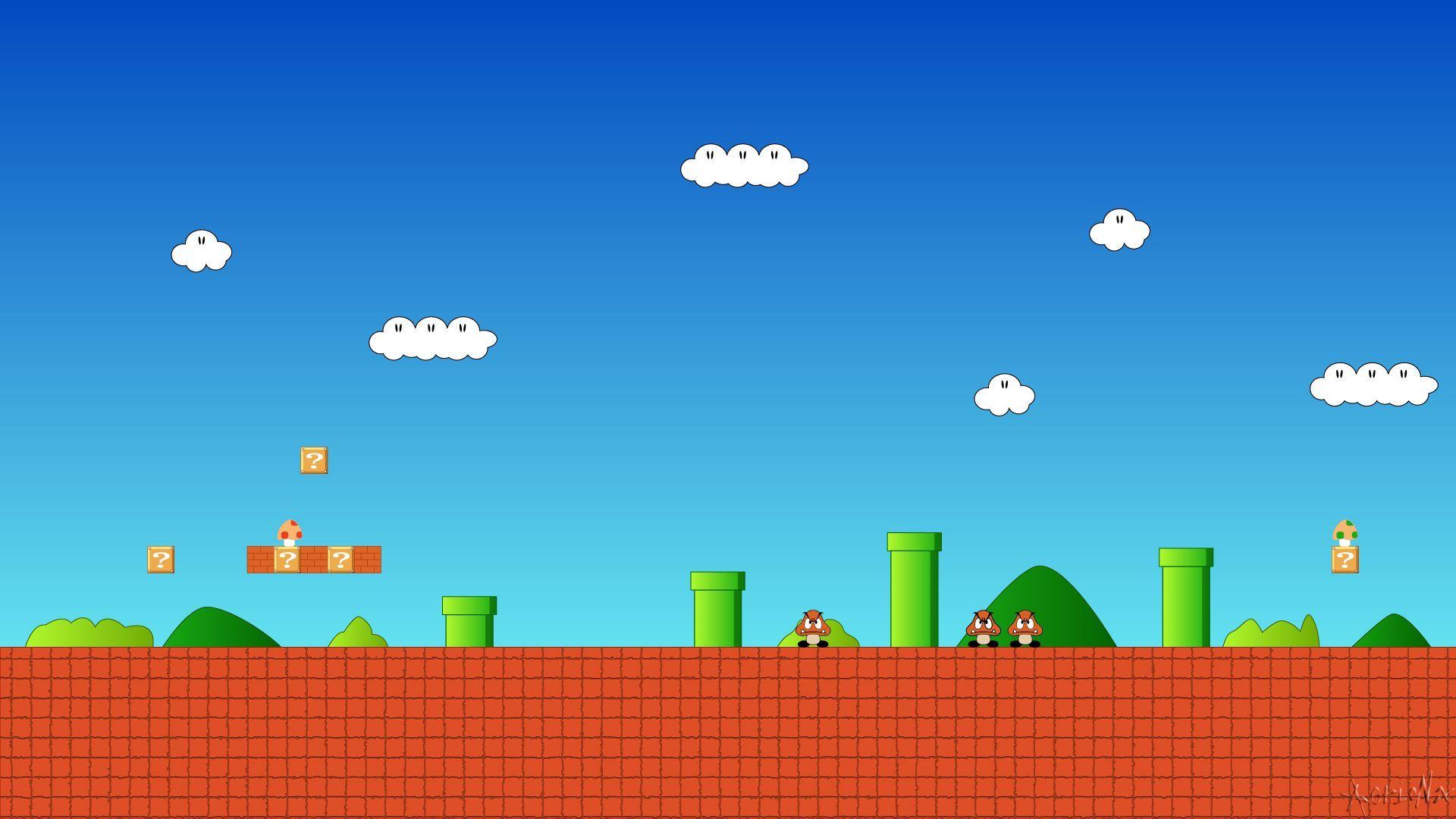 Mario Background 35580 HD Wallpaper. Mario Bross