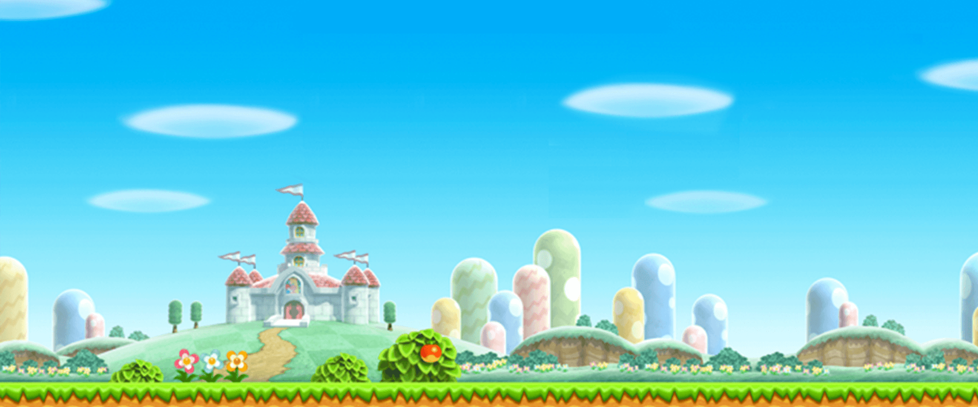 Super Mario Bros Castle Background