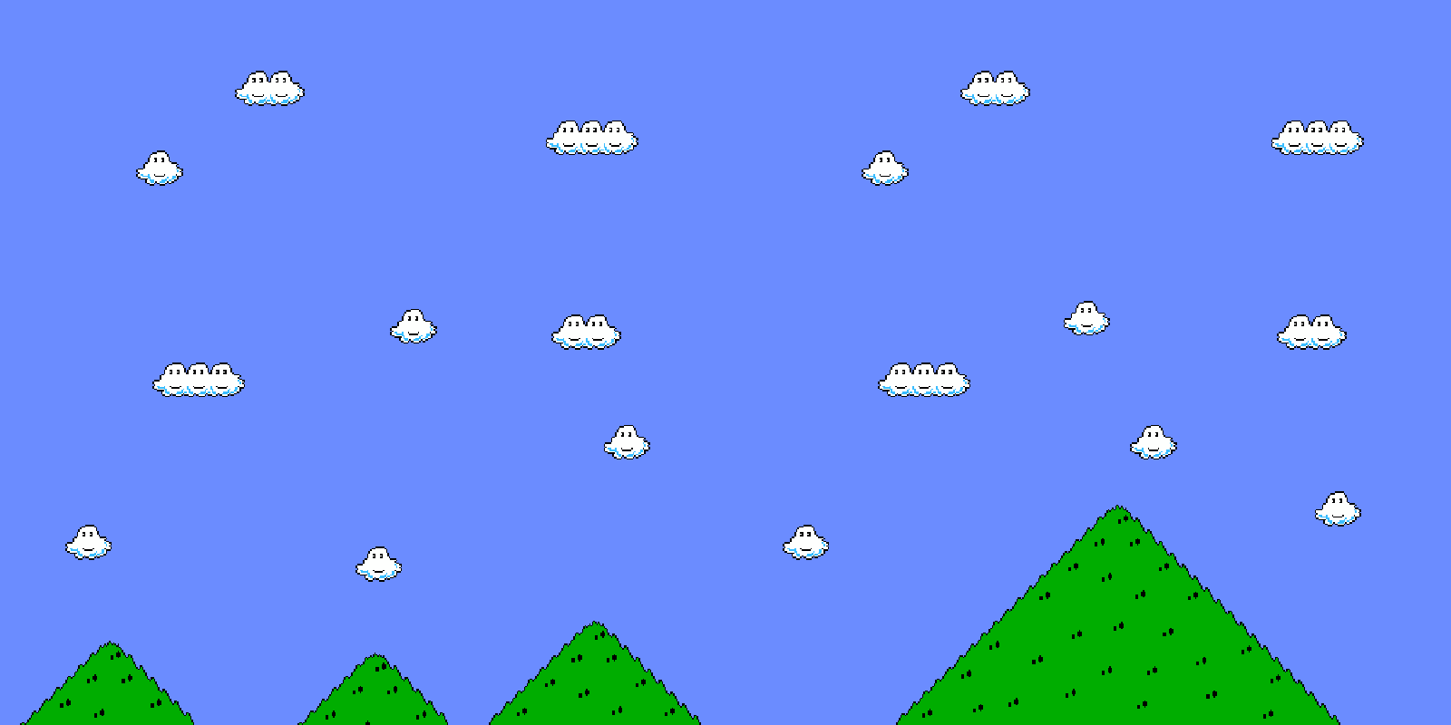 SMB1 NES Hills (Long Background Pack) Mario Bros. X Forums