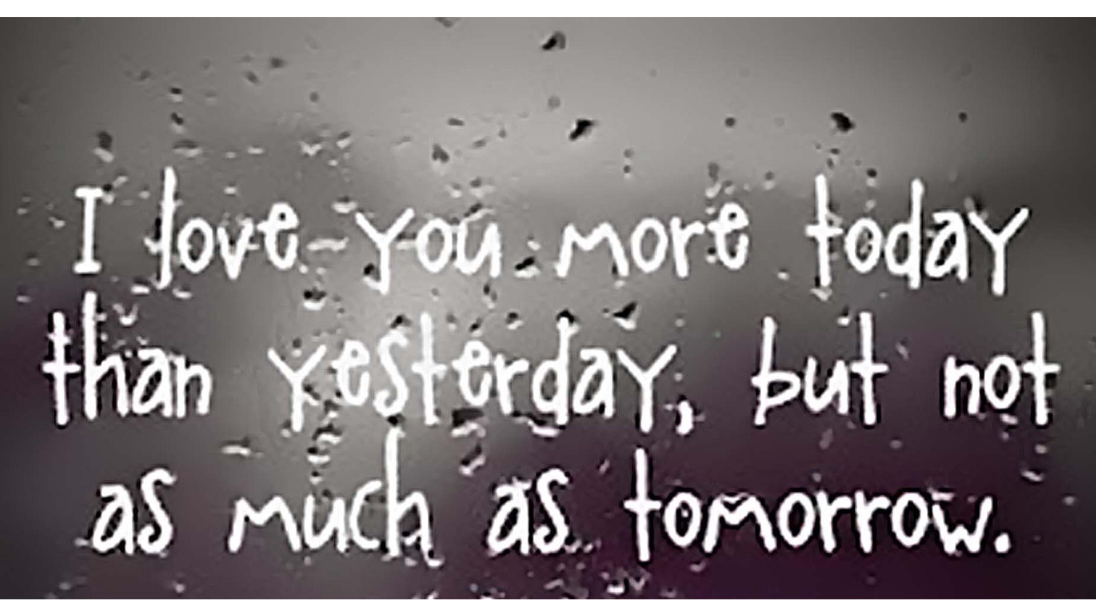 I Love You More Quote 4K Wallpaper. Free 4K Wallpaper