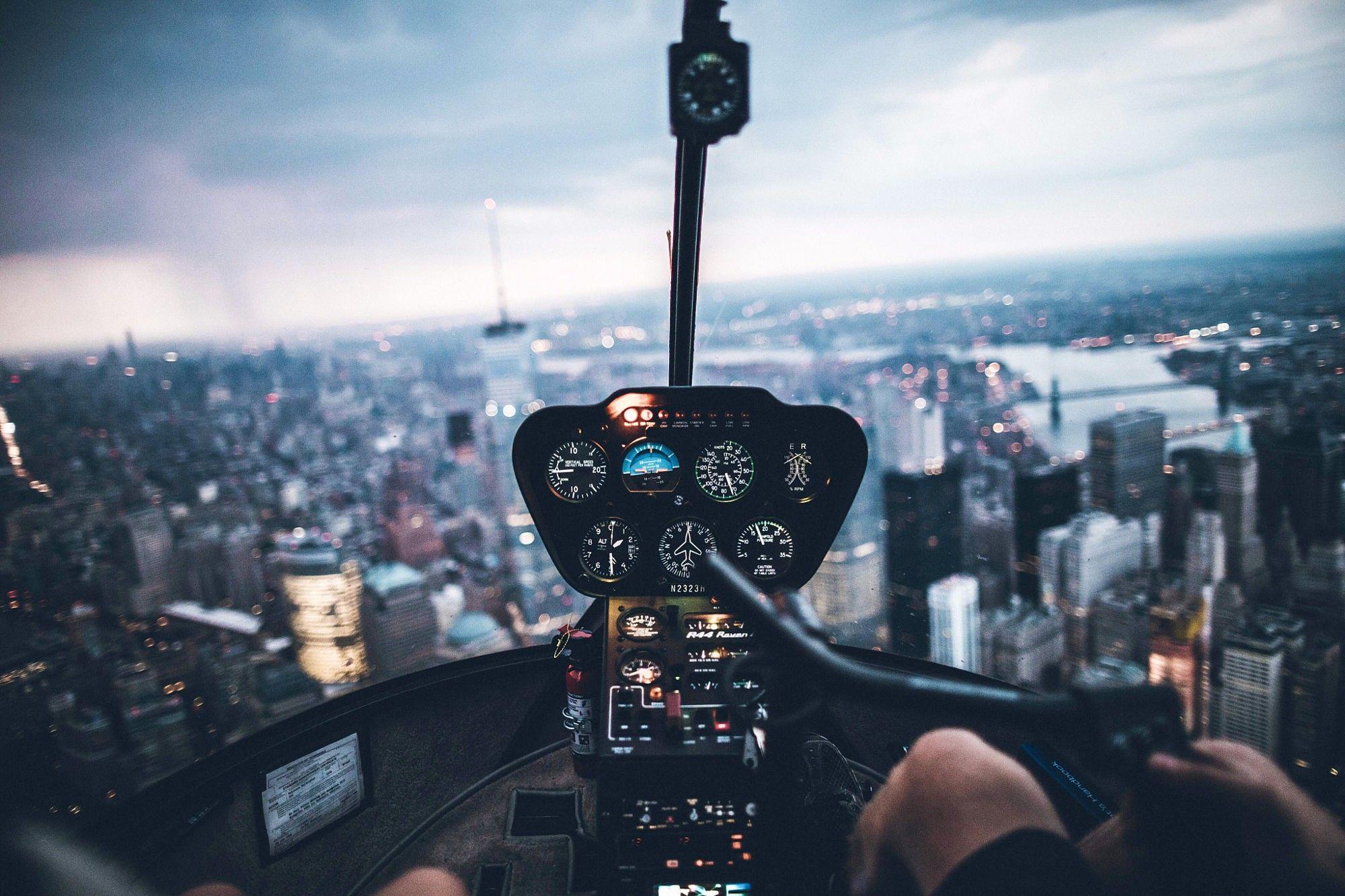 Helicopter Inside View, HD Planes, 4k Wallpaper, Image
