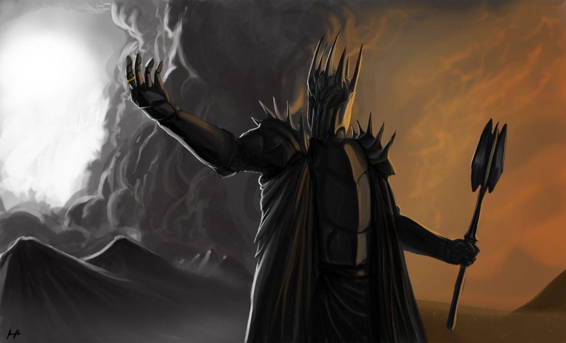 Arts lord of the rings dark lord sauron wallpaperx1200