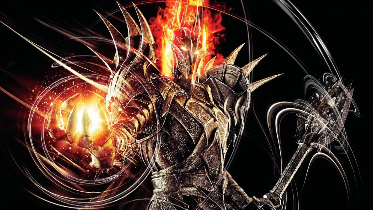 Lord of the Rings Warrior Magic Sauron Armor Helmet Games lotr d