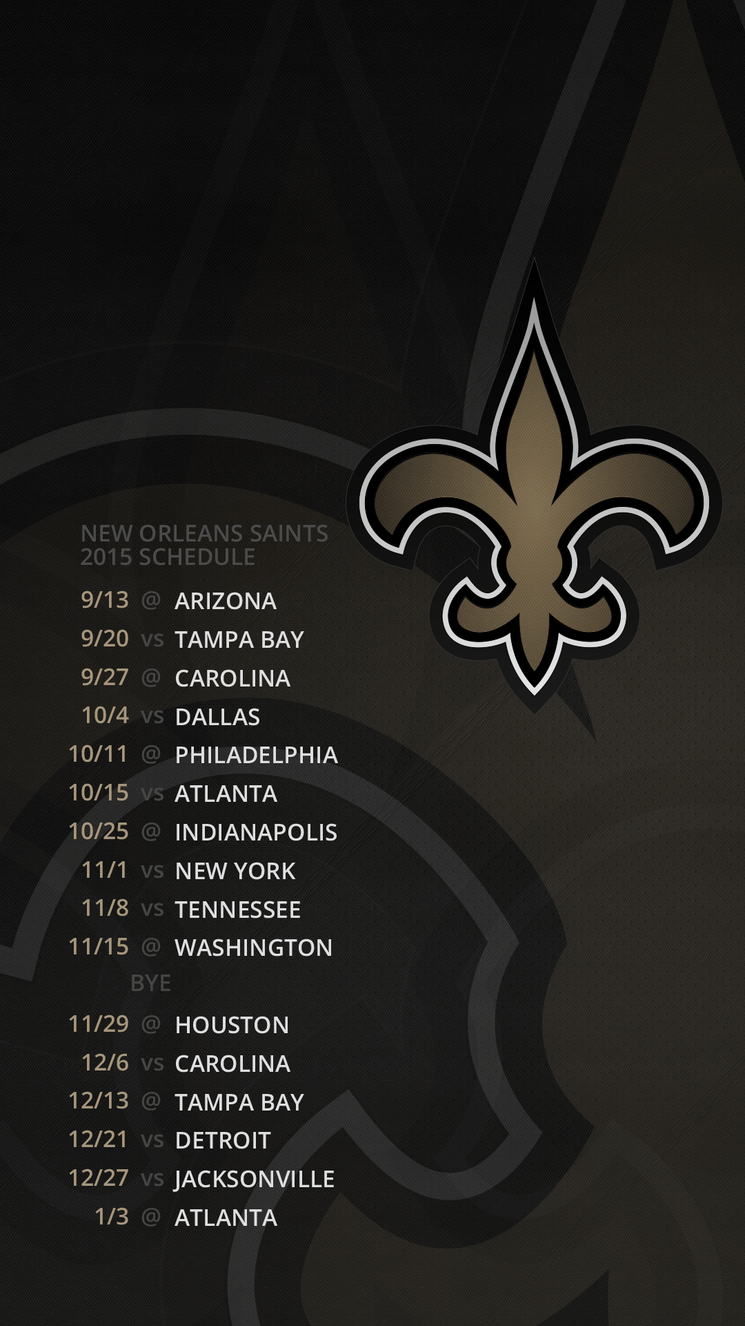 New Orleans Saints Schedule & Mobile
