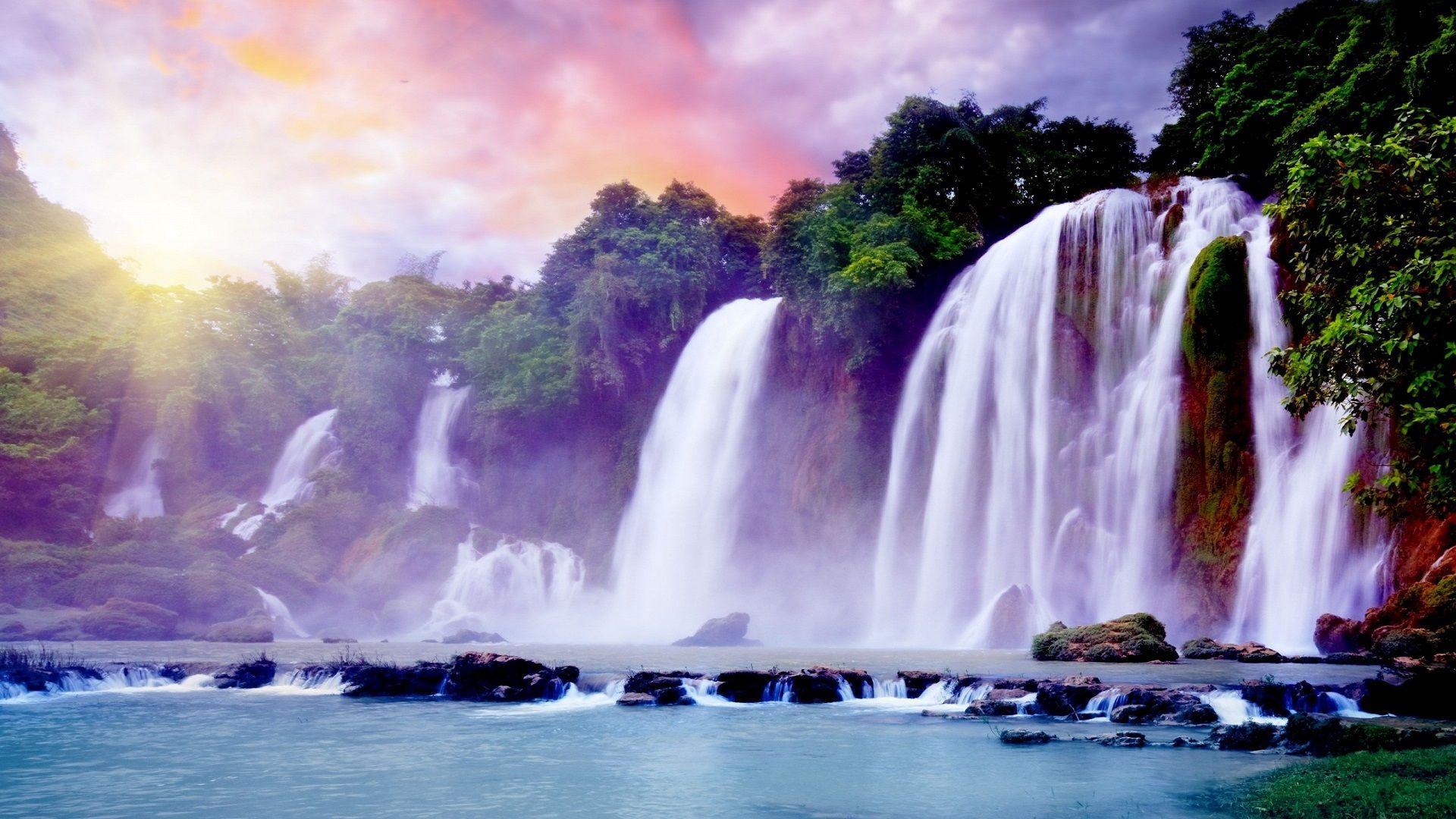 Nice And Beautiful Waterfalls HD Wallpaper Free For Desktop