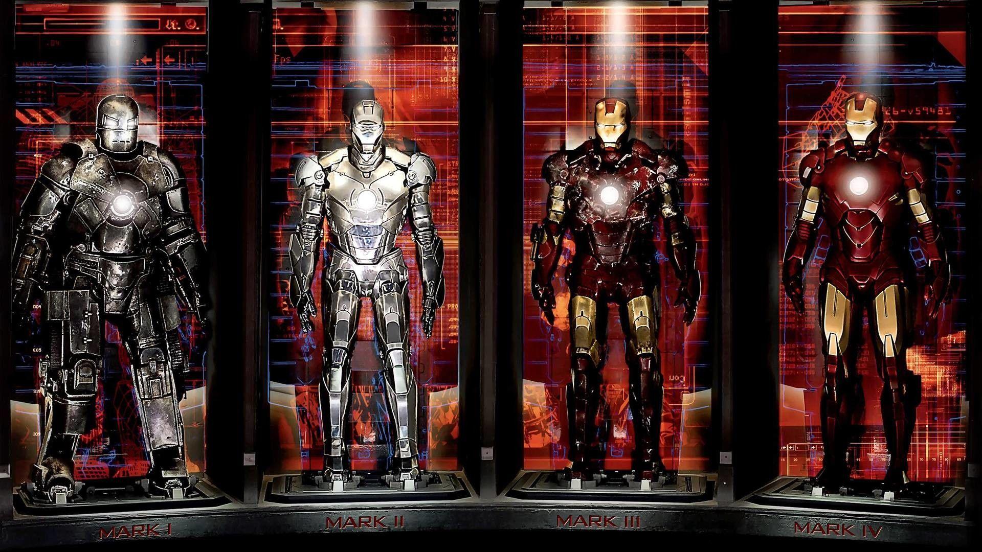 iron man 3 suits wallpaper