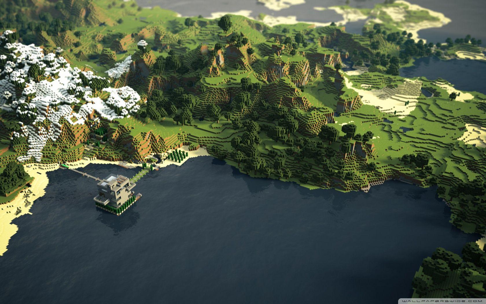 Minecraft Landscape ❤ 4K HD Desktop Wallpaper for 4K Ultra HD TV