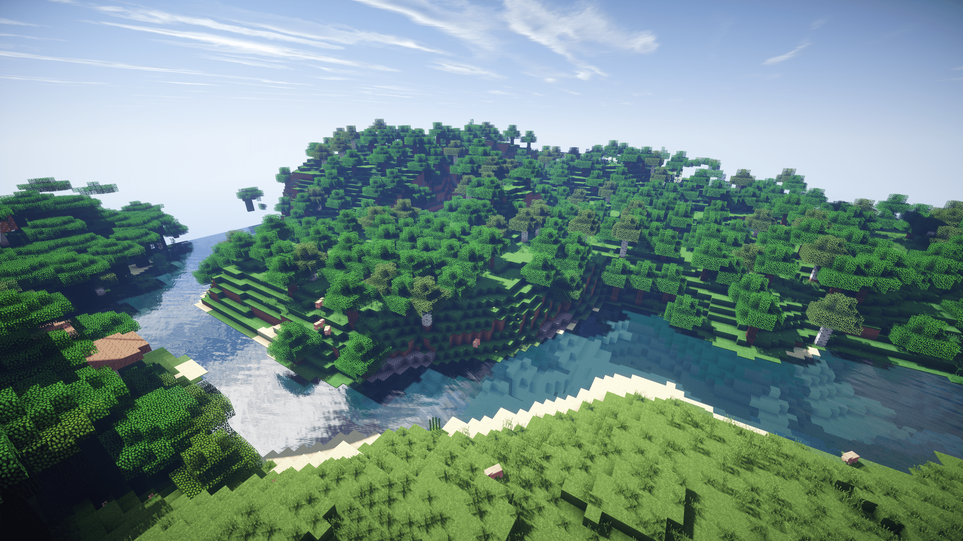 Minecraft shaders background