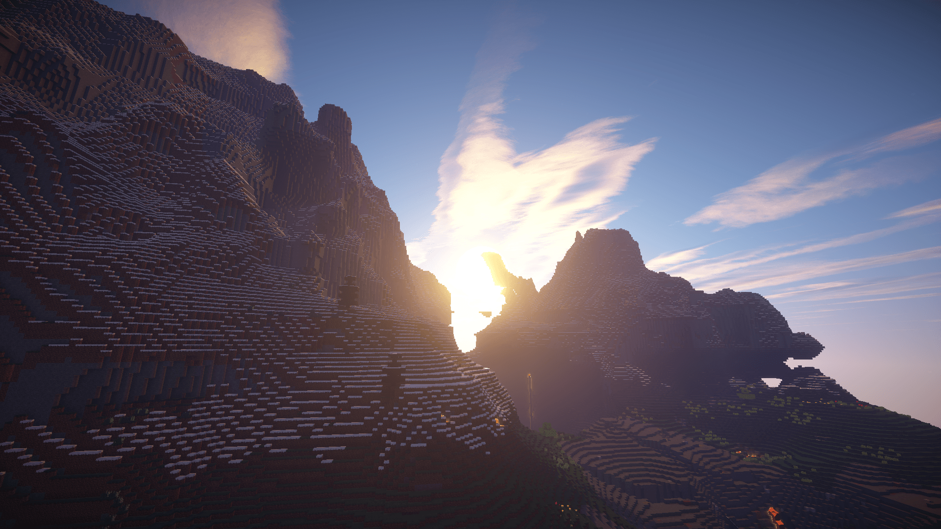 Minecraft HD shader wallpaper. Minecraft Blog